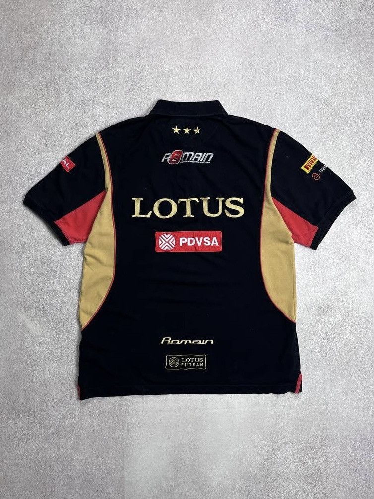 Vintage Vintage Lotus F-1 Team Racing Polo Shirt Y2K XL Size US L / EU 52-54 / 3 - 5 Thumbnail