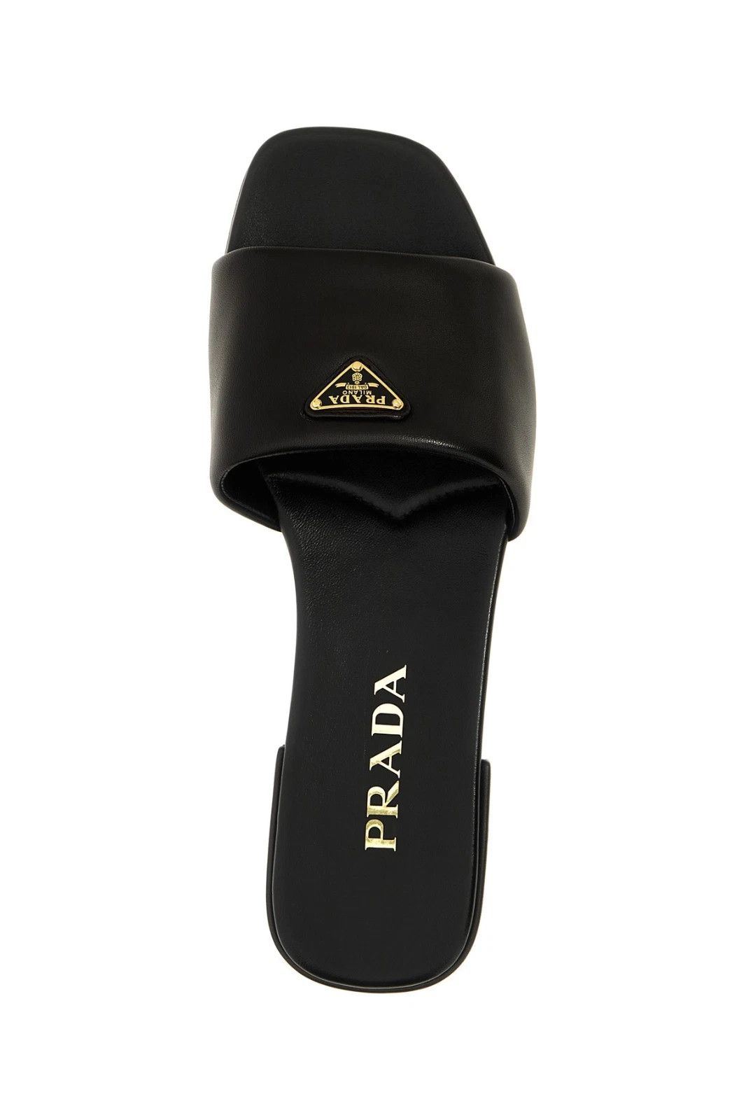 Prada PRADA Black Leather Sandals New & Authentic Size US 5 / IT 35 - 4 Thumbnail