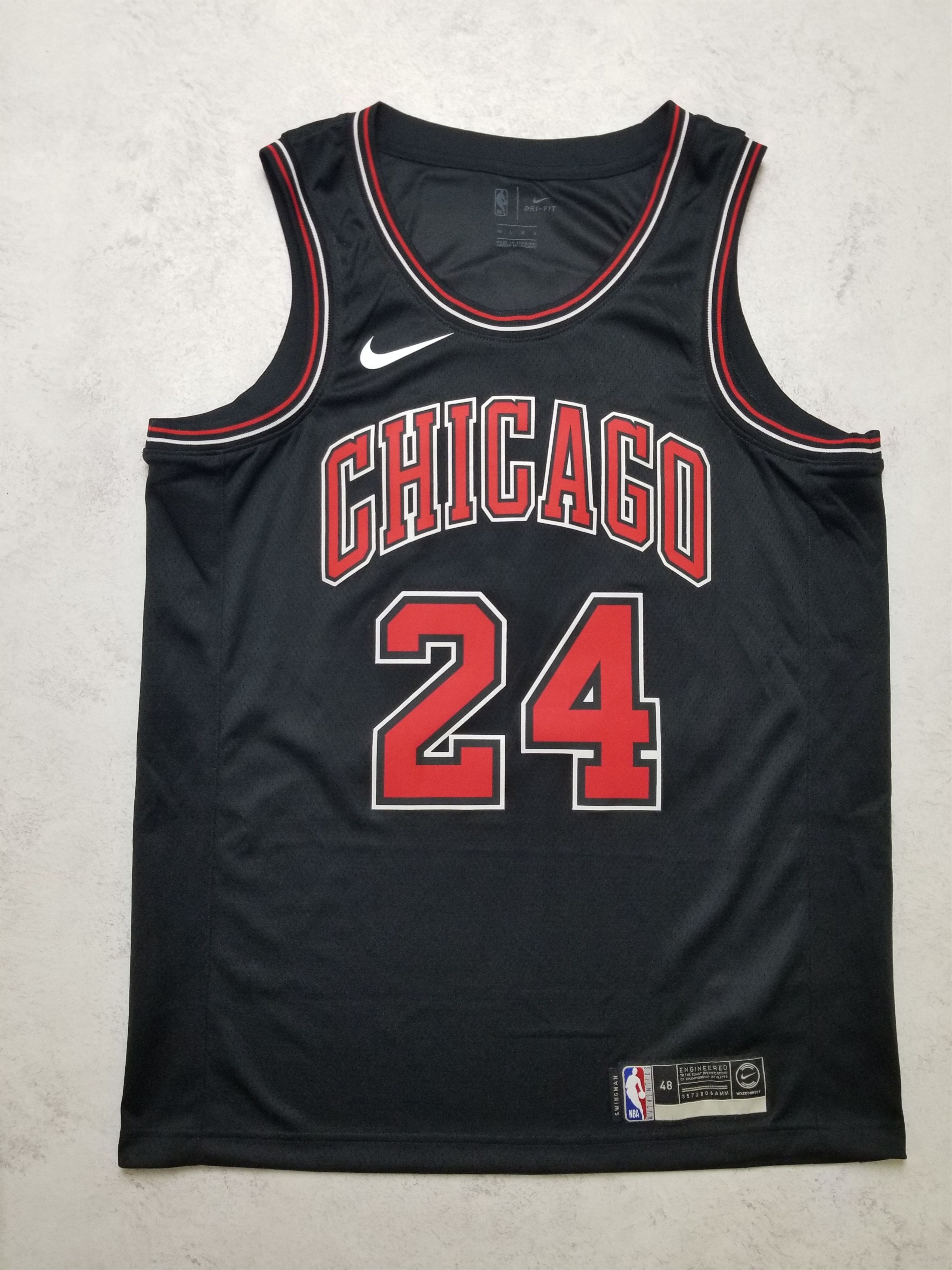 NBA Chicago Bulls #24 Lauri Markkanen Swingman Jersey