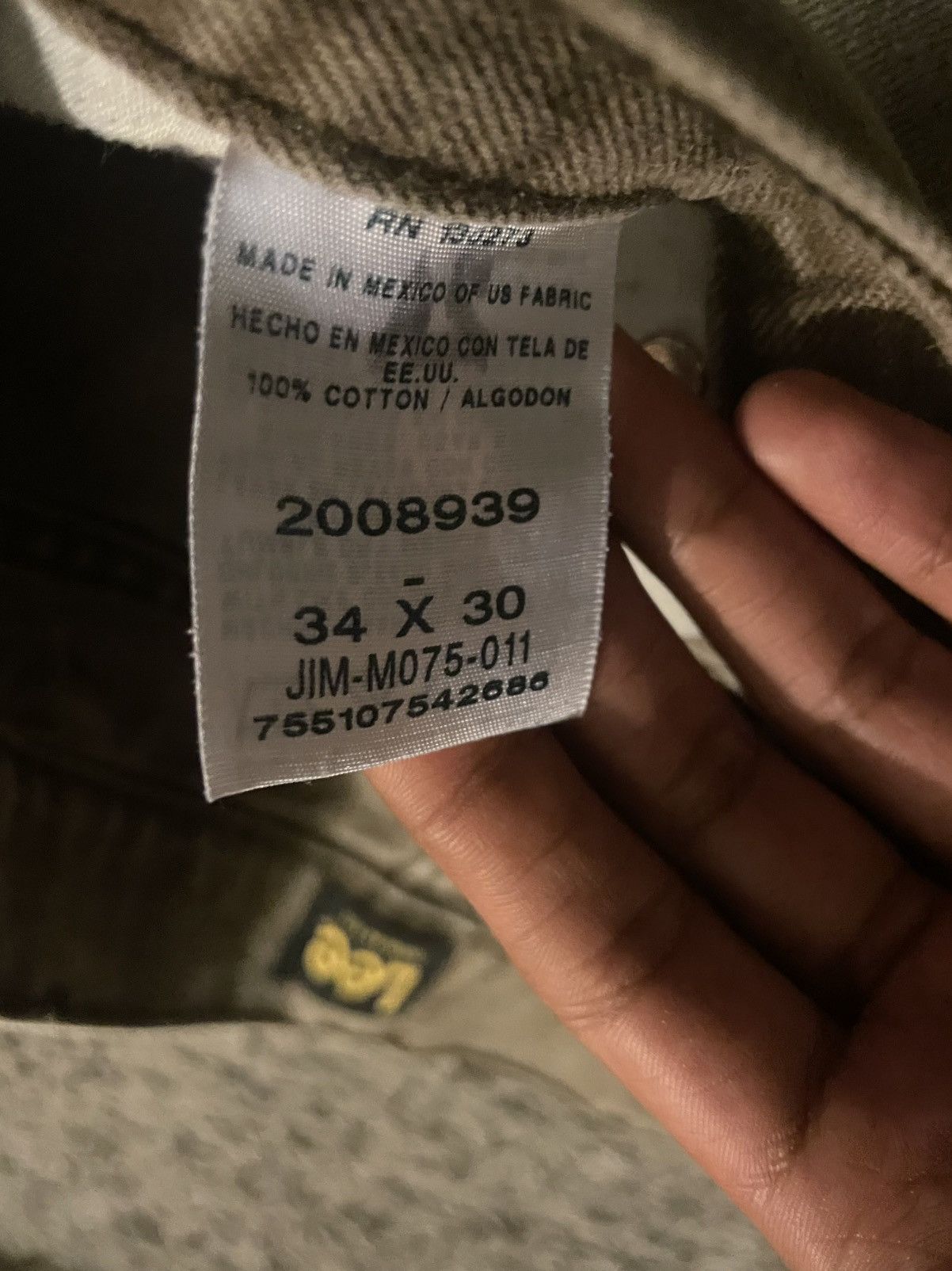 Lee Lee Regular Fit Denim Size US 34 / EU 50 - 5 Thumbnail