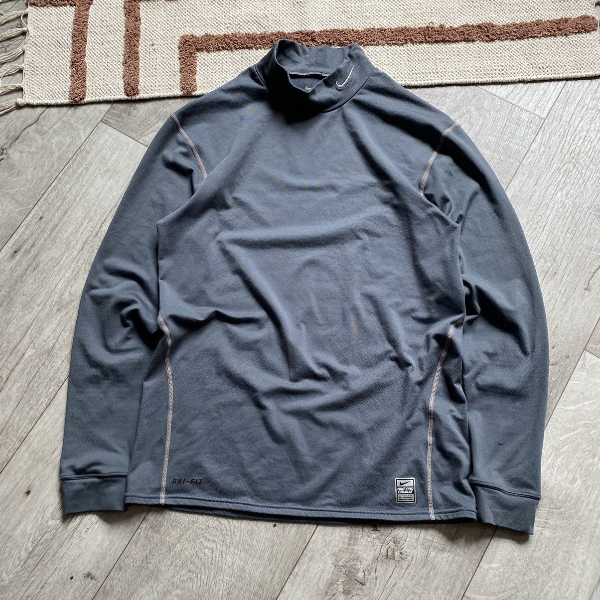 Nike × Vintage NIKE PRO COMBAT Y2K DRILL SPORT DRI FIT LONG SLEEVE TERMAL Size US XL / EU 56 / 4 - 1 Thumbnail
