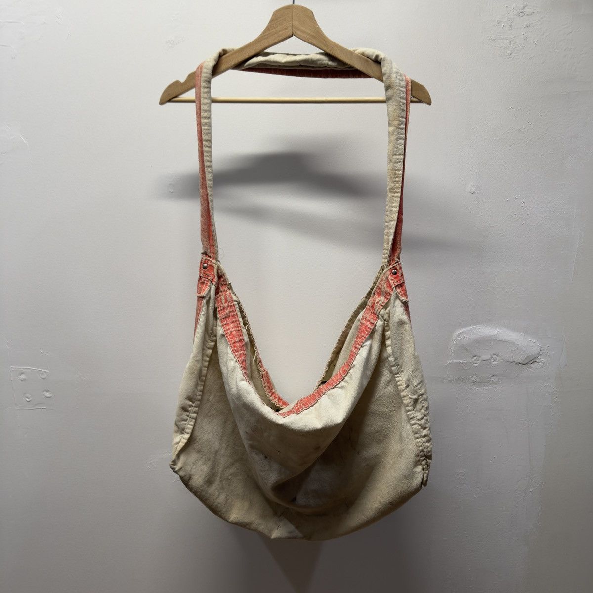 Vintage 60s Washington Star Newspaper Paperboy Bag Distressed Canvas Size ONE SIZE - 2 Thumbnail