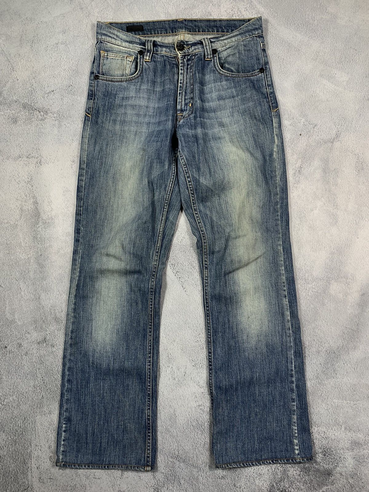 Giorgio Armani × Vintage Vintage Y2K Giorgio Armani faded straight jeans streetwear Size US 30 / EU 46 - 1 Thumbnail