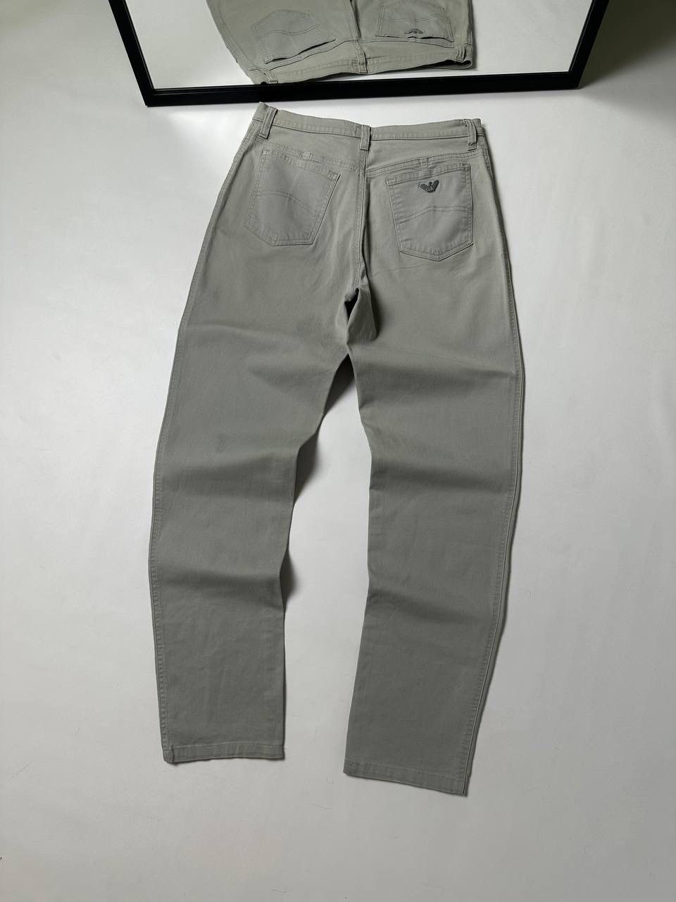 Giorgio Armani Giorgio Armani Jeans Gray Baggy Japanese Metal logo Size US 31 - 1 Thumbnail