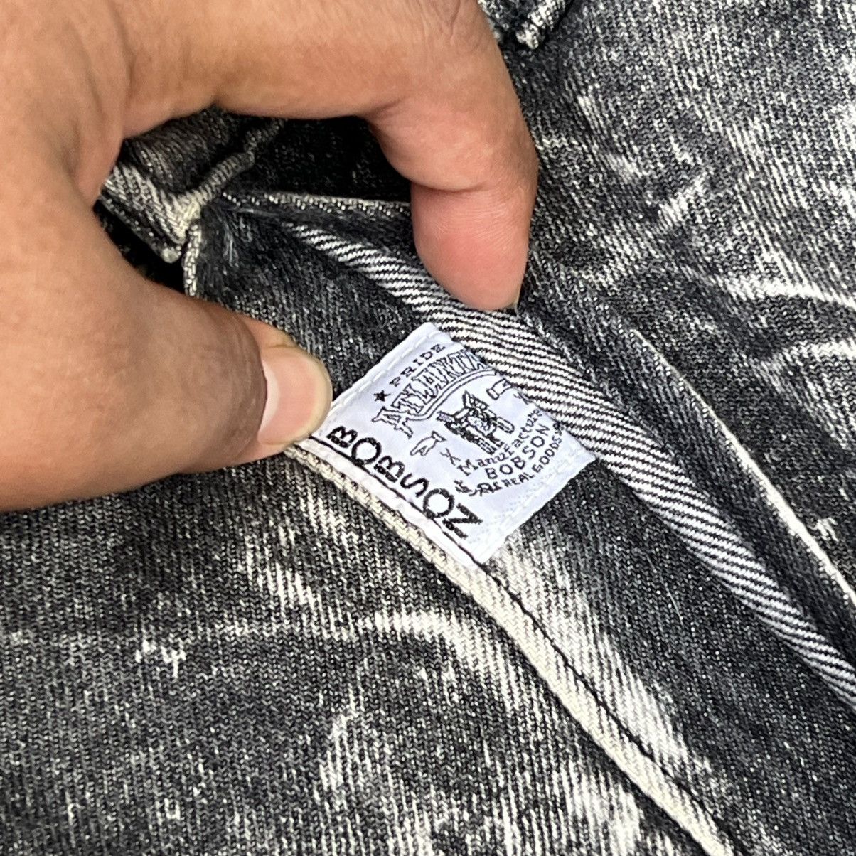 Japanese Brand “BOBSON” ACID WASH GREY JEANS Size US 28 / EU 44 - 6 Thumbnail
