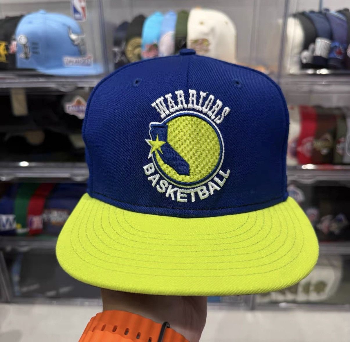 New Era New Era NBA Golden State Warriors Flat Brim Baseball Cap J32 Size ONE SIZE - 1 Thumbnail