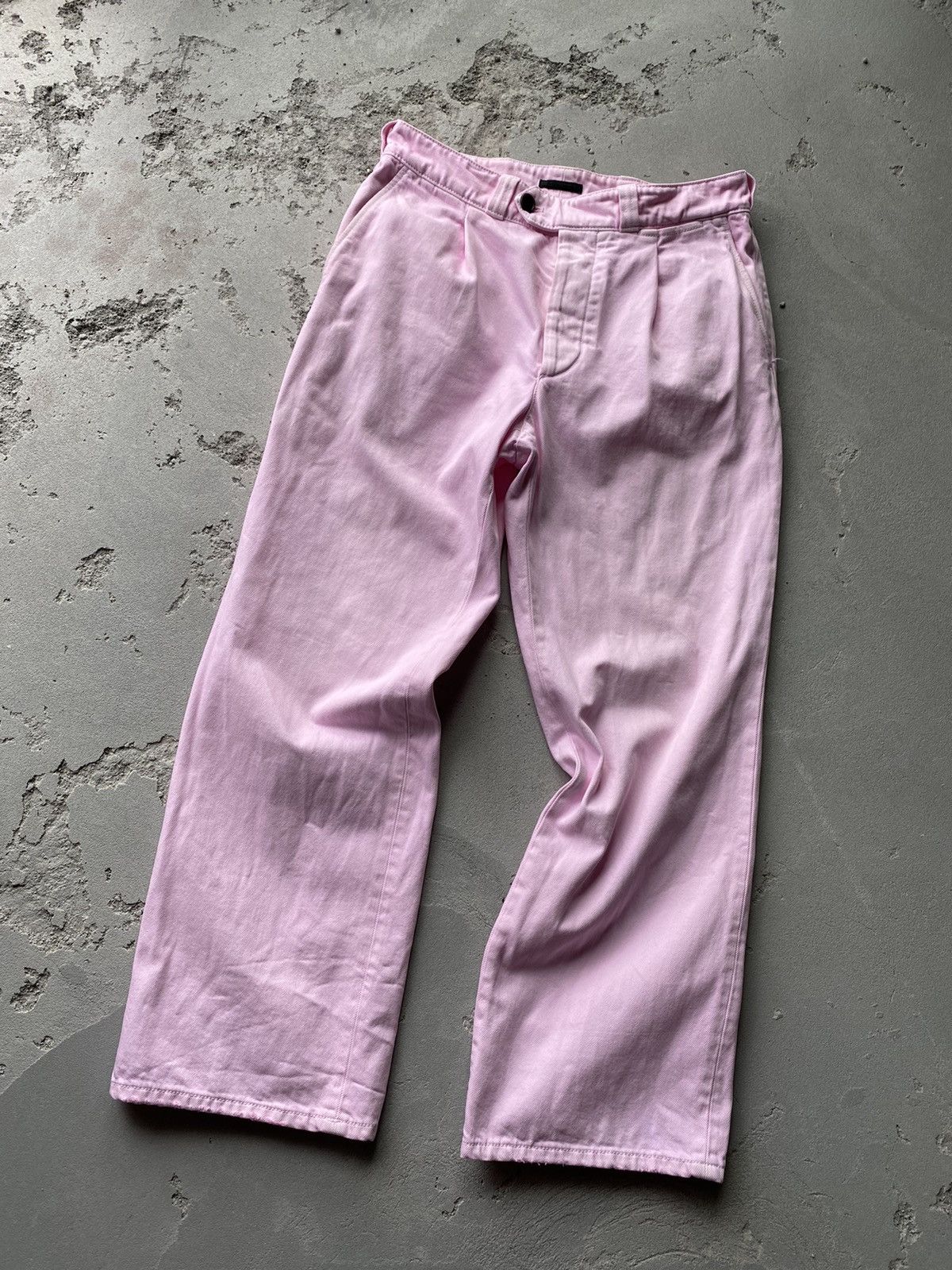 Prada Prada cropped Pleated Cotton-Twill Trousers pants pink Size US 32 / EU 48 - 5 Thumbnail