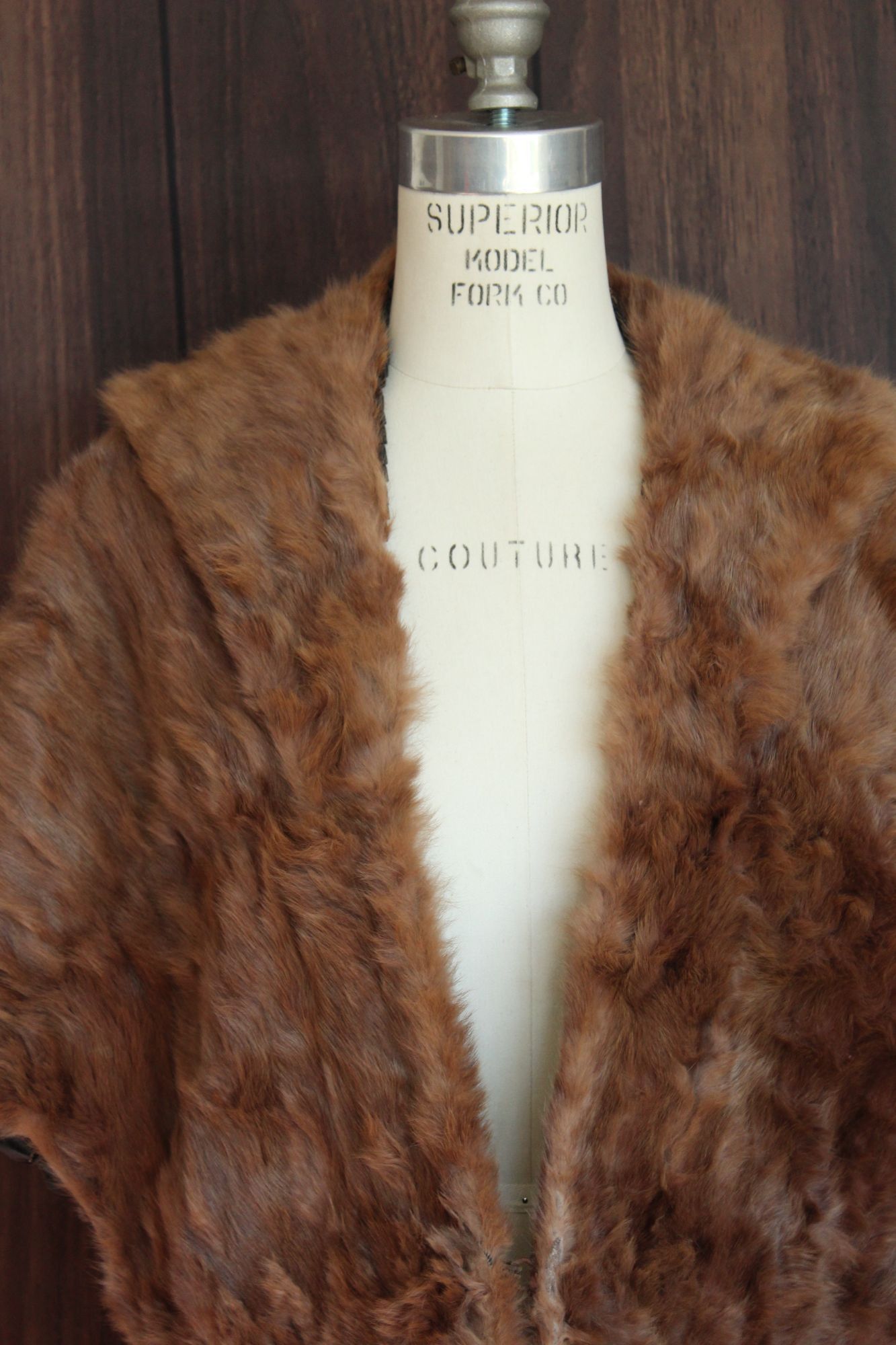 Vintage Vintage 1950s Fur Wrap, Formal Evening Shawl Size ONE SIZE - 3 Thumbnail