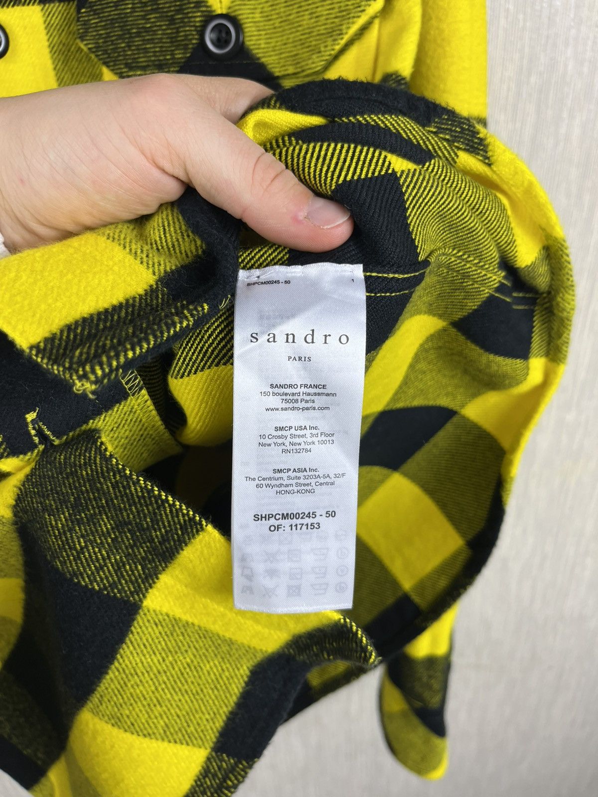 Designer × Sandro Sandro Paris checked flannel shirt jacket plaid Size US S / EU 44-46 / 1 - 18 Thumbnail