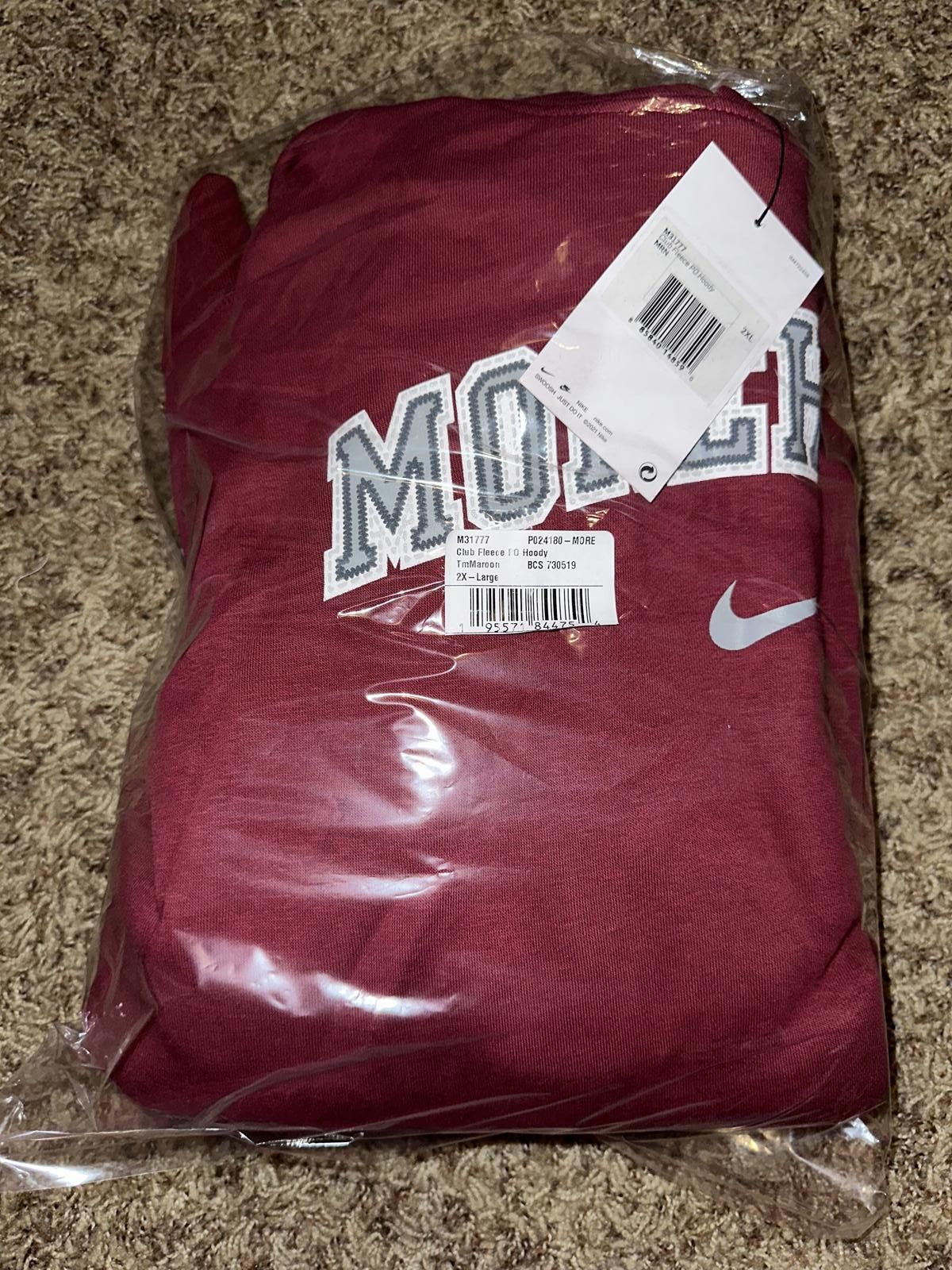 Nike Nike Men’s Morehouse Club Fleece College Hoodie Size US XXL / EU 58 / 5 - 10 Thumbnail