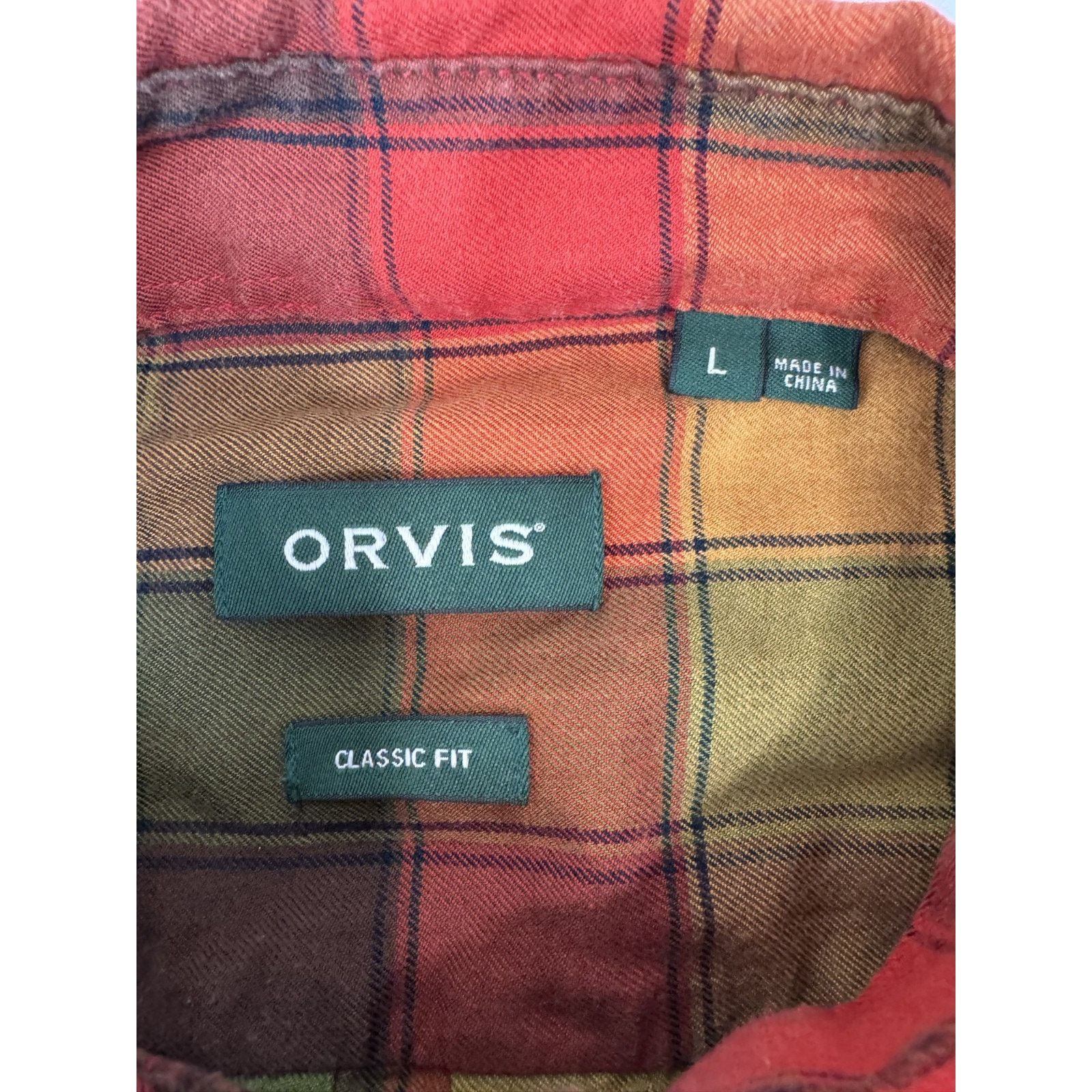 Orvis Orvis Plaid Triblend Flannel Shirt L Cotton Tencel Wool L Size US L / EU 52-54 / 3 - 5 Thumbnail