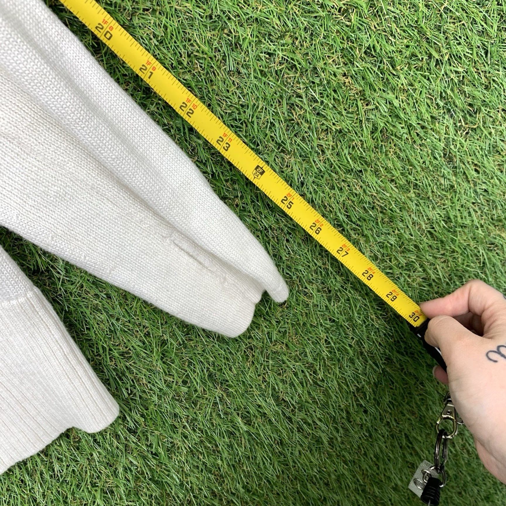 Lululemon Lululemon Cardigan To & Flow Wrap Ribbed Open Neck Long Sleeve Womens 6 White Size M / US 6-8 / IT 42-44 - 7 Thumbnail