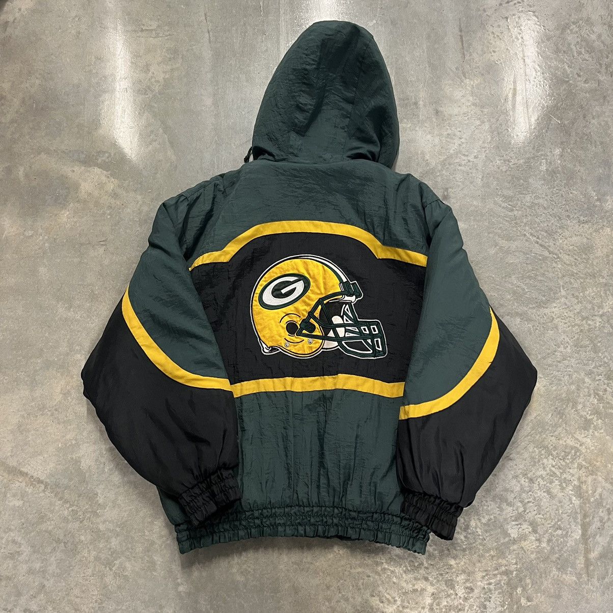 Logo 7 × NFL × Vintage Vintage 90s GreenBay Packers logo 7 jacket full zip Size US M / EU 48-50 / 2 - 2 Thumbnail