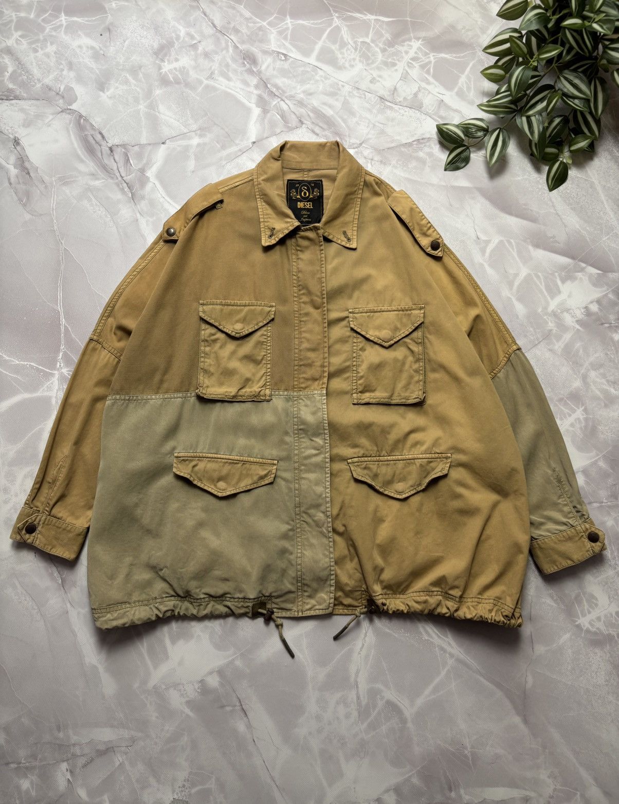 Diesel Diesel G-IVA-A Oversized Cape Fit Parka Batwing XXS(OS) Size ONE SIZE - 1 Thumbnail
