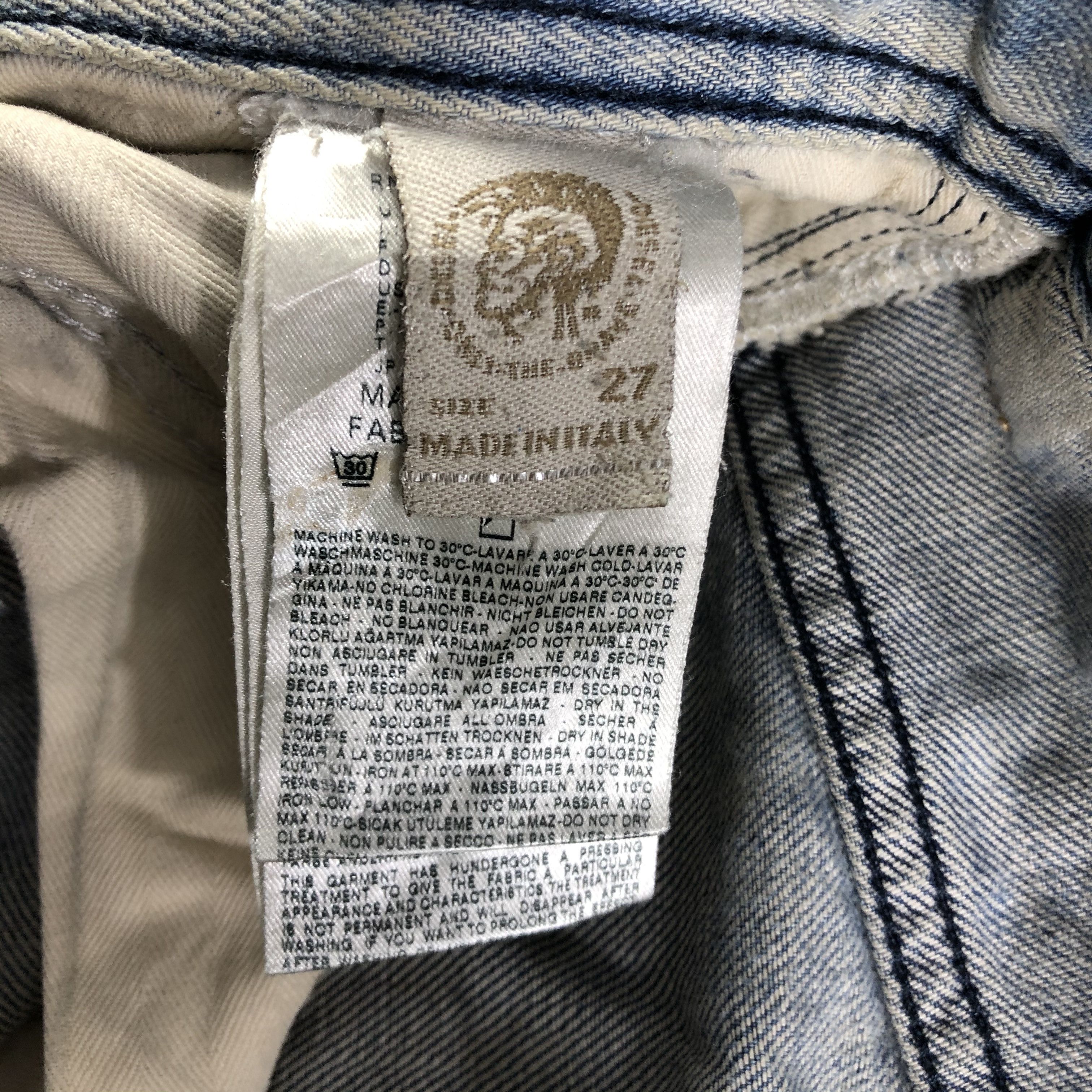 Diesel Ripped Jeans Faded Blue Denim KJ2885