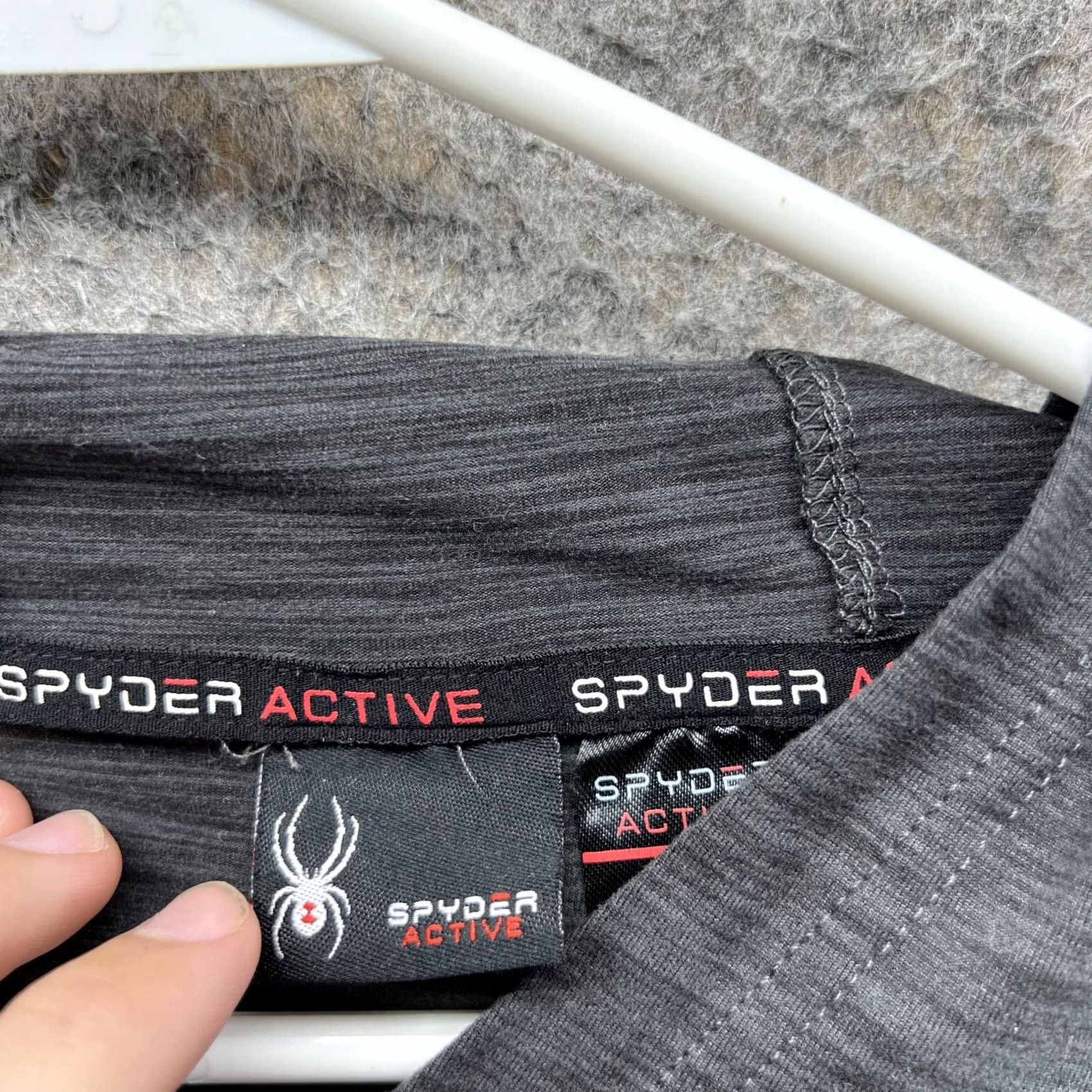 Spyder Spyder Sweater Men XXL Adult Black Hooded Sweatshirt Pullover Polyester Active Regular Size US XXL / EU 58 / 5 - 5 Thumbnail