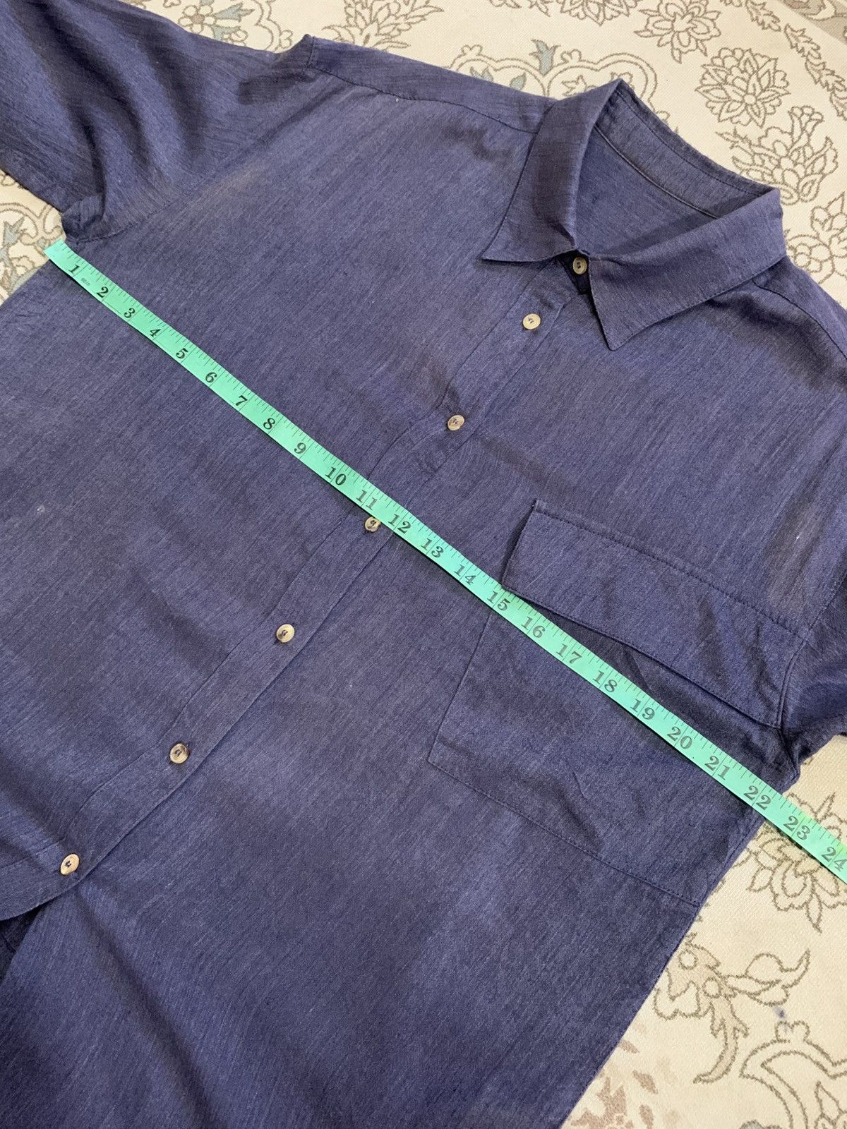 Matin Kim MATIN KIM COTTON LINEN ELBOW PATCH BUTTON UPS SHIRT Size US L / EU 52-54 / 3 - 11 Thumbnail