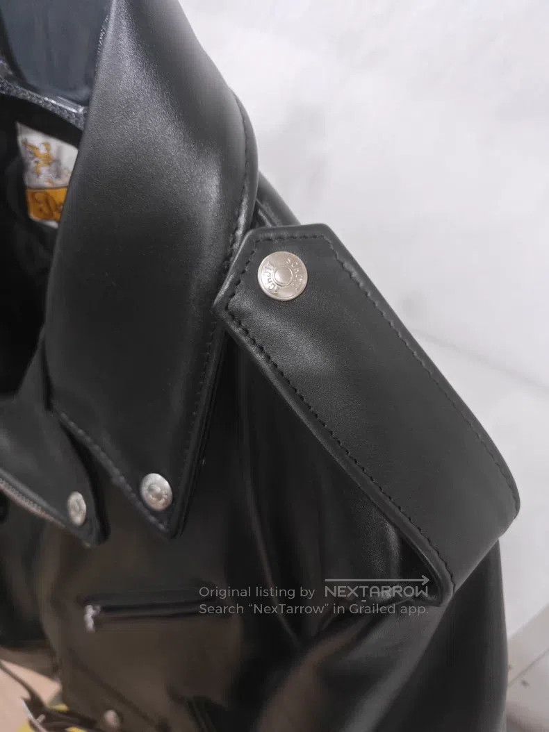 Schott Schott Classic cable-stayed castrated cowhide motorcycle r Size US S / EU 44-46 / 1 - 3 Thumbnail