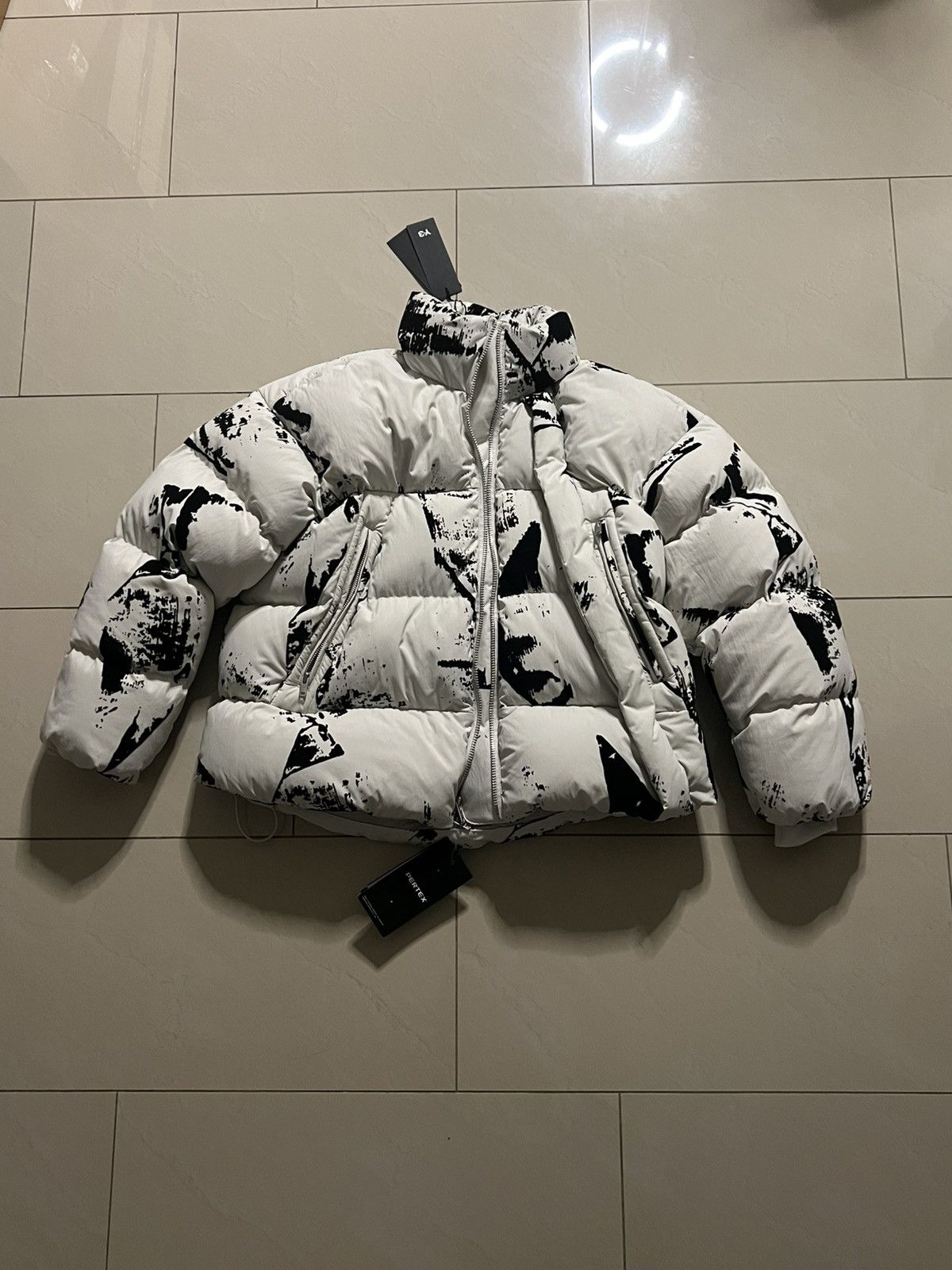 Y-3 Y-3 Jacket paint splatter-print puffer IL2036 Size US S / EU 44-46 / 1 - 1 Thumbnail
