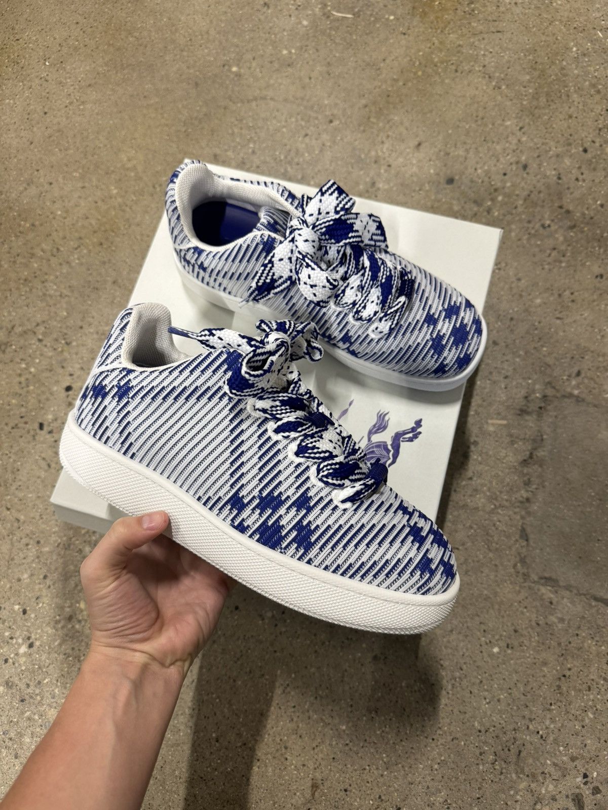Burberry Burberry Check Knit Box Sneaker 950$ NEW Size US 9 / EU 42 - 1 Thumbnail