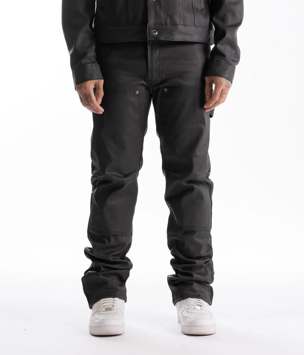 Mintcrew Mintcrew "Coated Denim" Carpenter Black Jeans Size US 44 / EU 60 - 7 Thumbnail