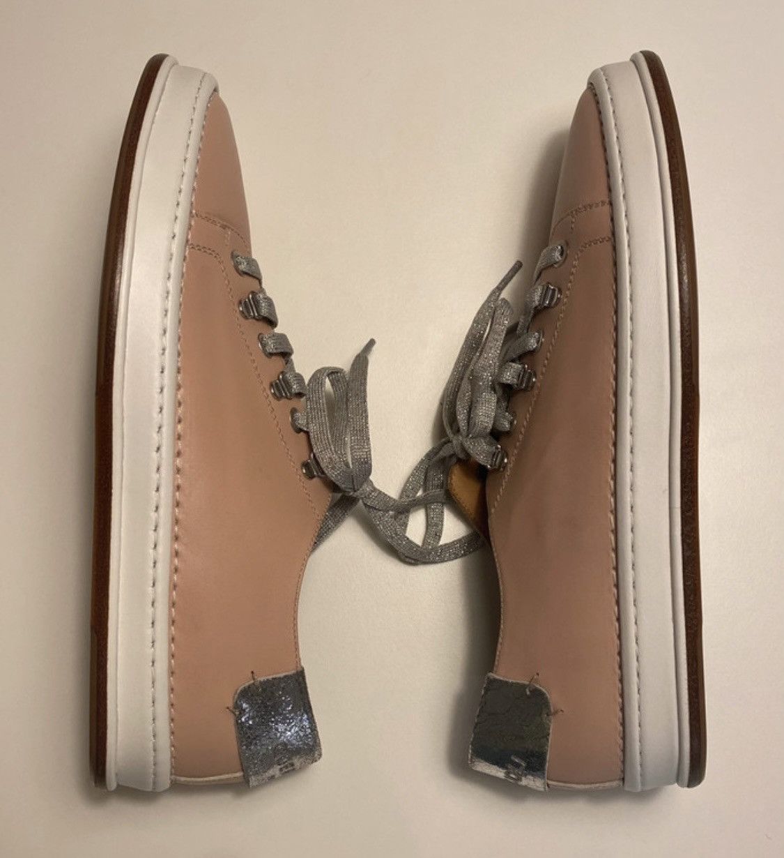 Quercioli Box-sole sneakers in two-tone leather Size US 8 / IT 38 - 3 Thumbnail