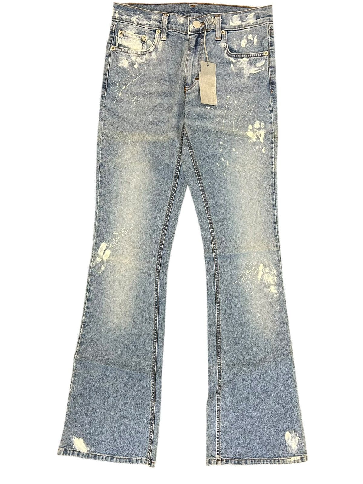 Iceberg VINTAGE Iceberg Icejeans "Painter" Splatter Flare Jeans Size 27" / US 4 / IT 40 - 2 Thumbnail