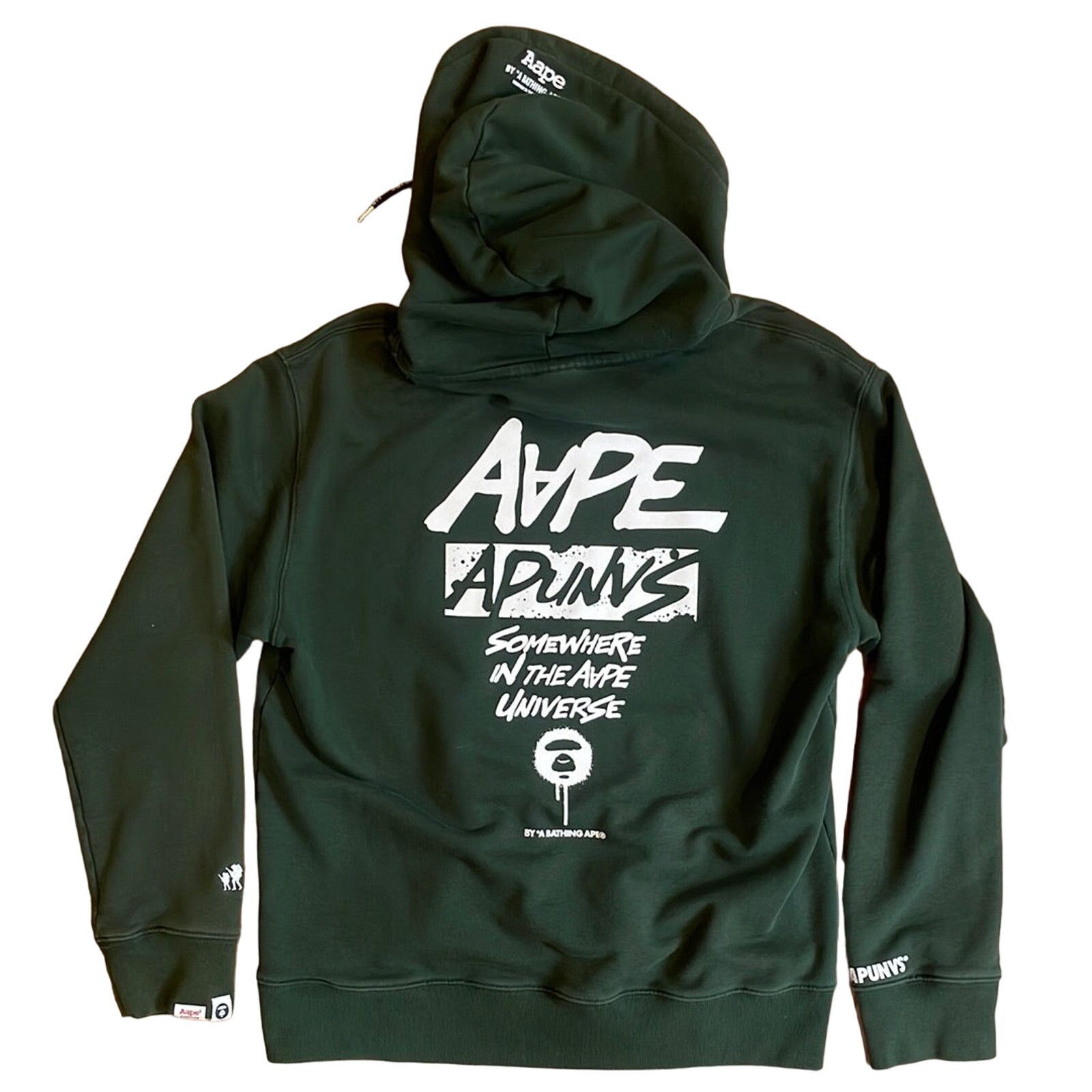 Aape × Bape Bape Somewhere In The Aape Universe Green Hoodie XXL Size US XXL / EU 58 / 5 - 2 Thumbnail