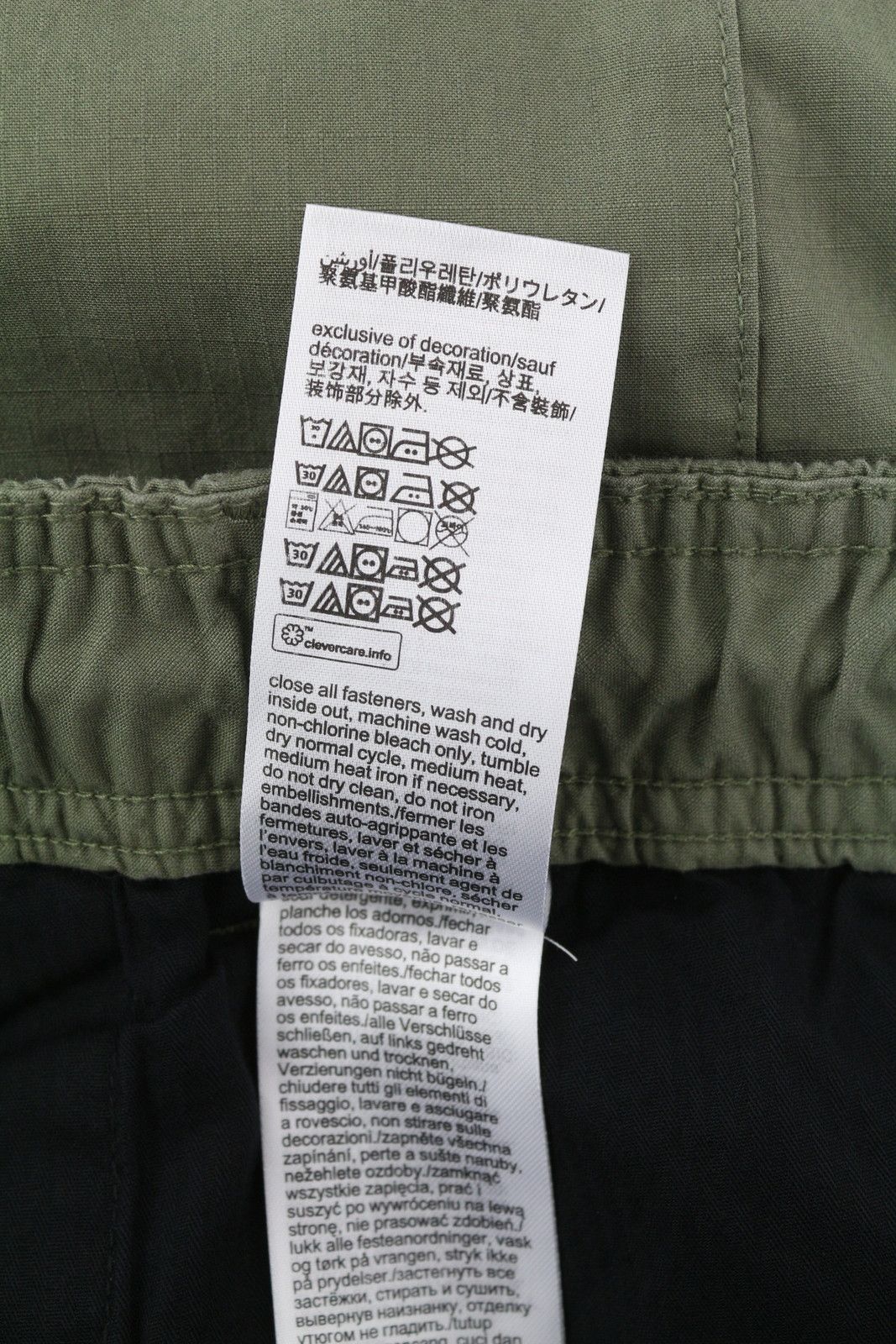 Calvin Klein ESSENTIAL REGULAR L Green Cargo Waist Logo Trousers 85163 Size US 36 / EU 52 - 8 Thumbnail