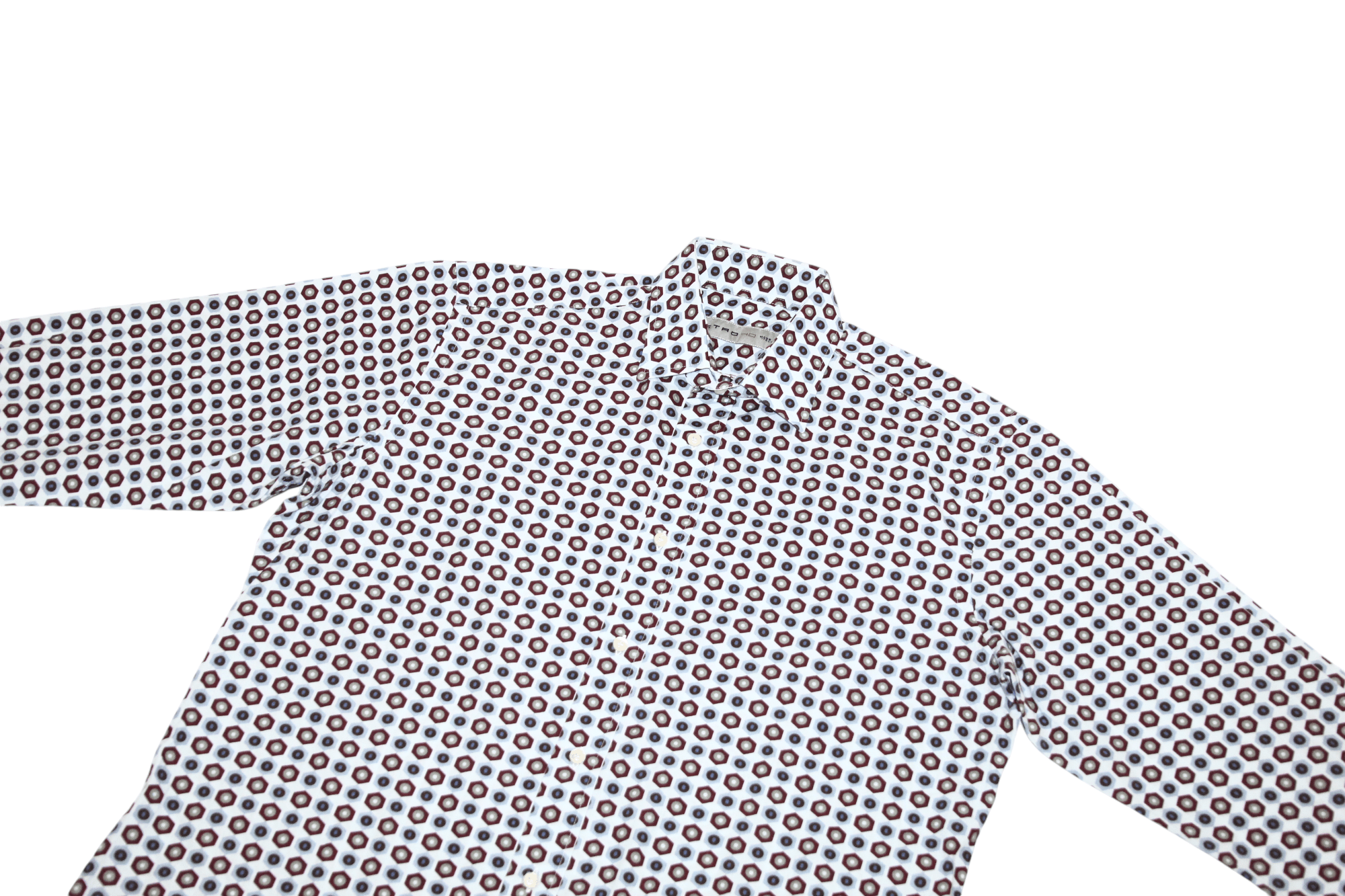 Etro Luxury Etro Milano Geometric Dot Print Cotton Shirt Size US M / EU 48-50 / 2 - 2 Thumbnail