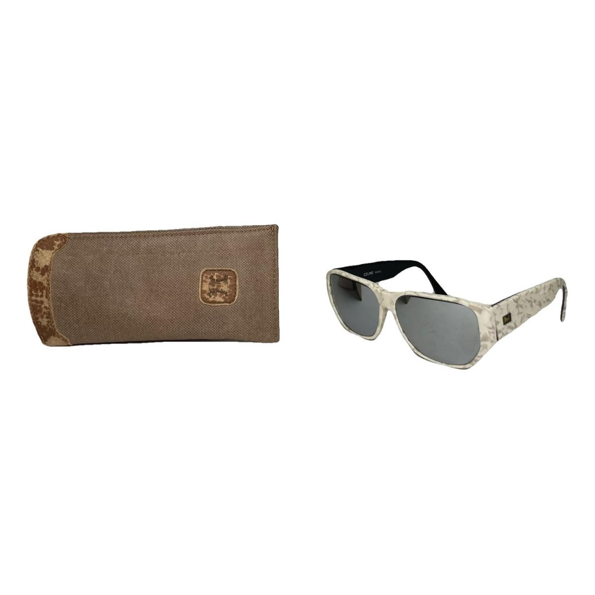 Celine White Plastic Sunglasses Size ONE SIZE - 1 Thumbnail