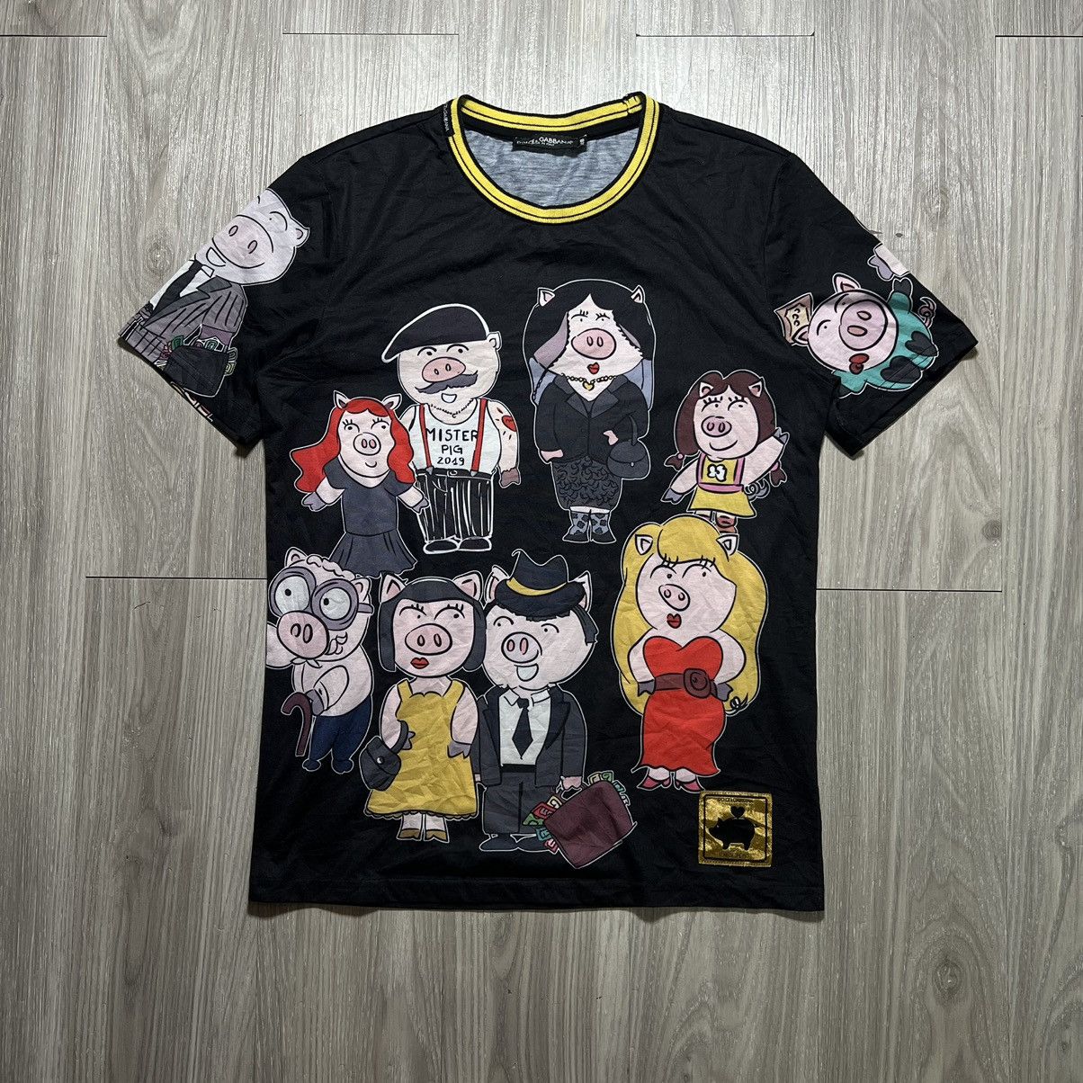 Dolce & Gabbana Dolce & Gabbana Pigs Print Tee Size US M / EU 48-50 / 2 - 1 Thumbnail