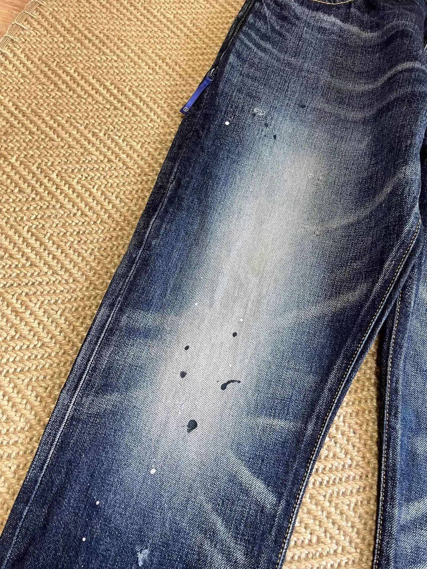 Fragment Design FRAGMENT x VANQUISH 9 Jeans Yellow Wash Distress Splatter Size US 32 / EU 48 - 5 Thumbnail