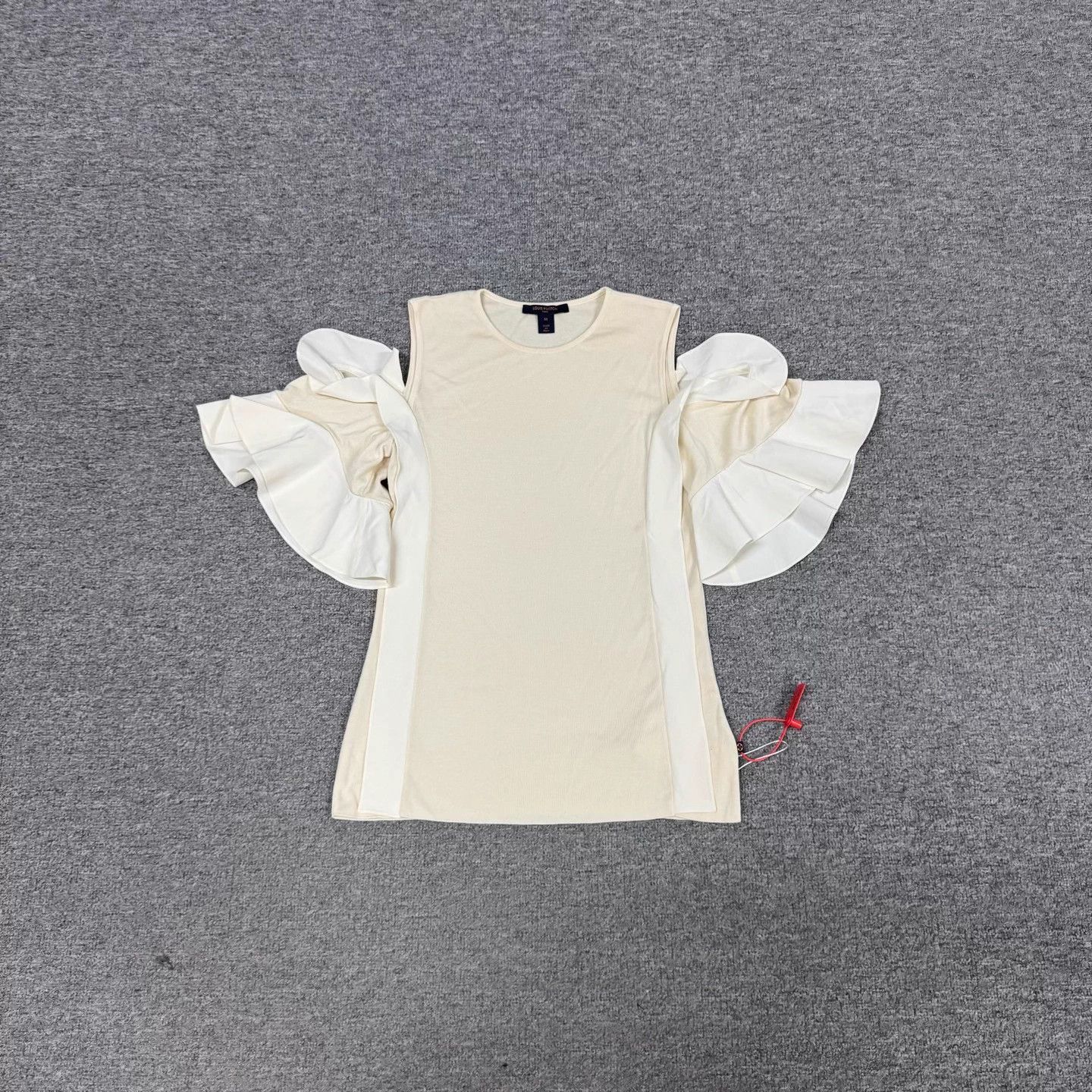 Louis Vuitton Louis Vuitton ruffled sleeves colorblocked knit top M Size M / US 6-8 / IT 42-44 - 1 Thumbnail