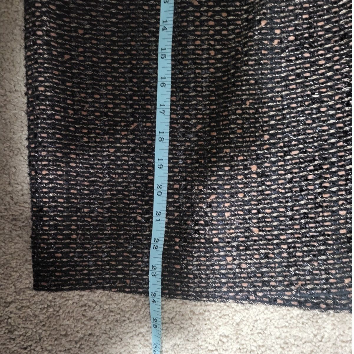 Other Dana Buchman Black/Multi Shimmer Tweed Pencil Skirt -Size 8 Size 30" / US 8 / IT 44 - 8 Thumbnail