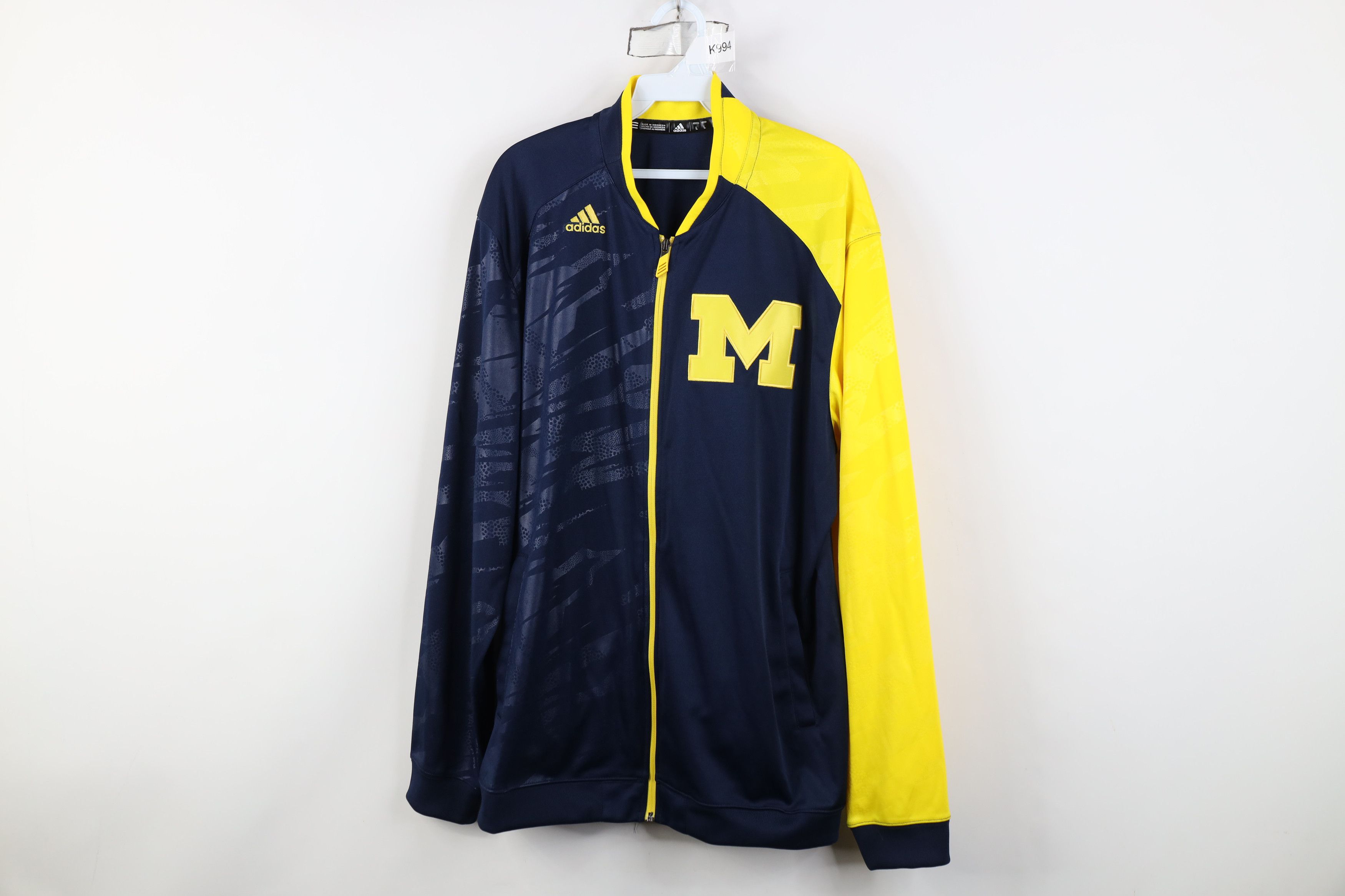 Adidas University of Michigan Football Full Zip Jacket