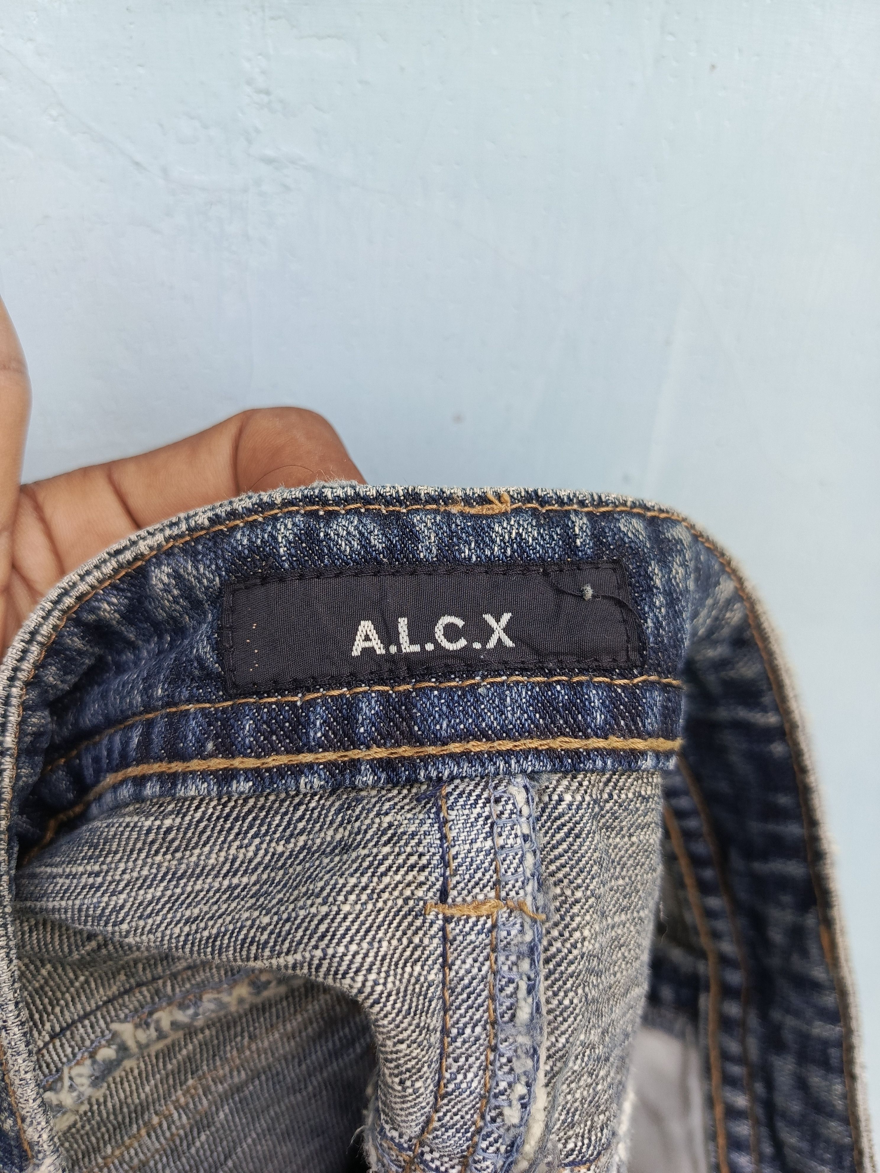 Japanese Brand A.L.C.X Distressed denim skirt Size 29" - 8 Thumbnail