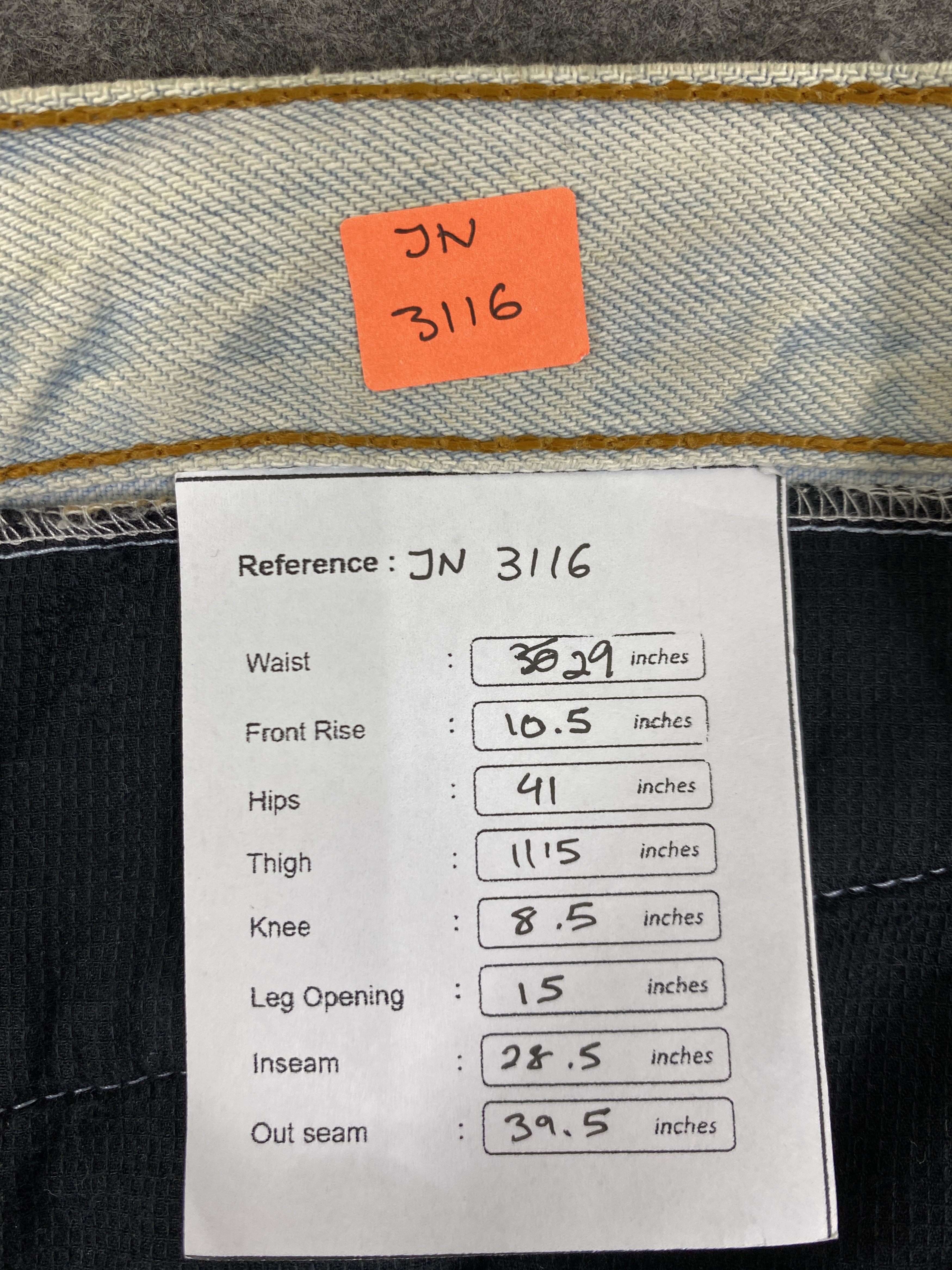 Levi's Light Blue Vintage Levis 501 Patchwork Jeans 29x28.5-JN3116 Size US 29 - 8 Thumbnail