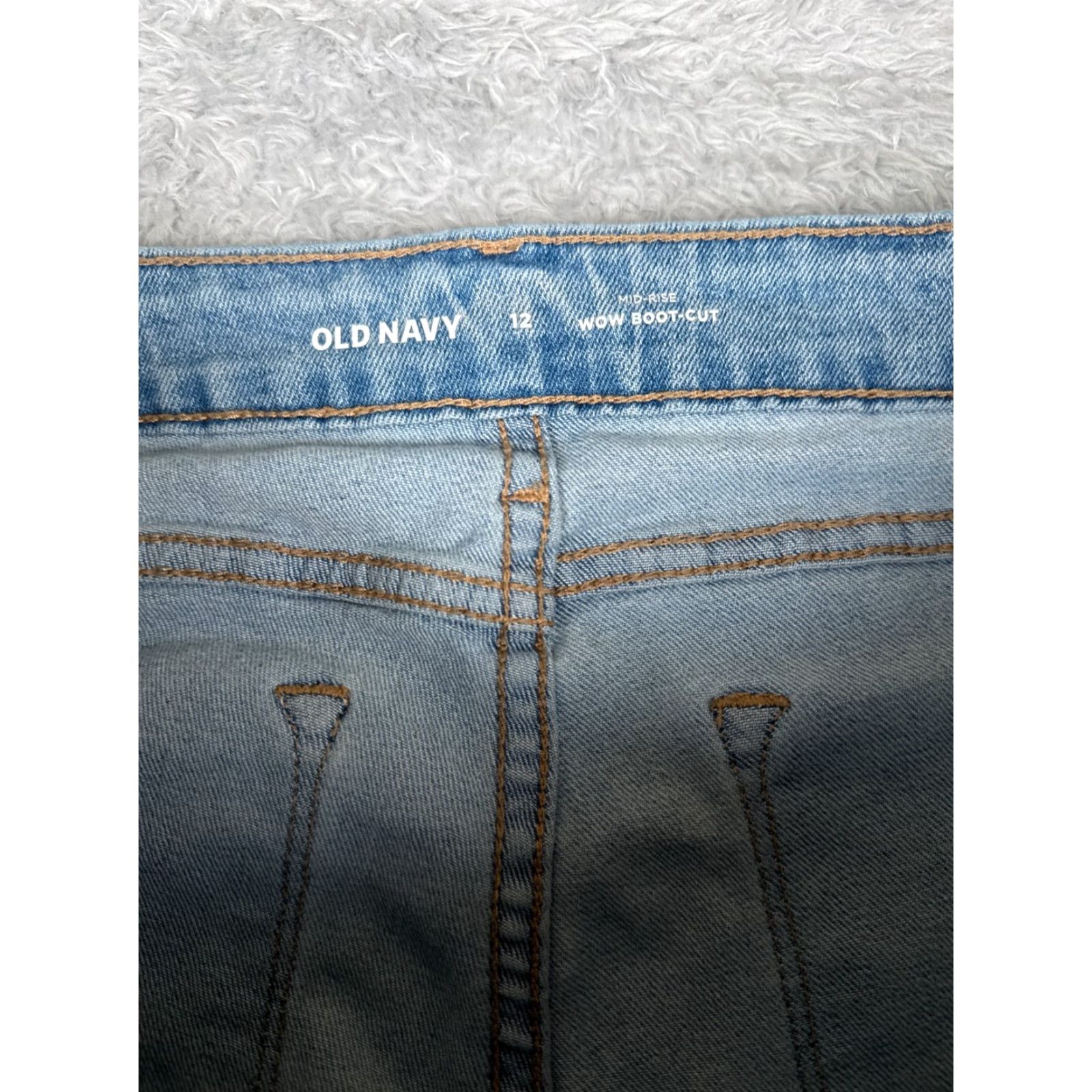 Old Navy Old Navy Women's Bootcut Jeans 12 Blue Denim Mid Rise 32x30 Stretch Cotton Blend Size 34" / US 12 / IT 48 - 6 Thumbnail