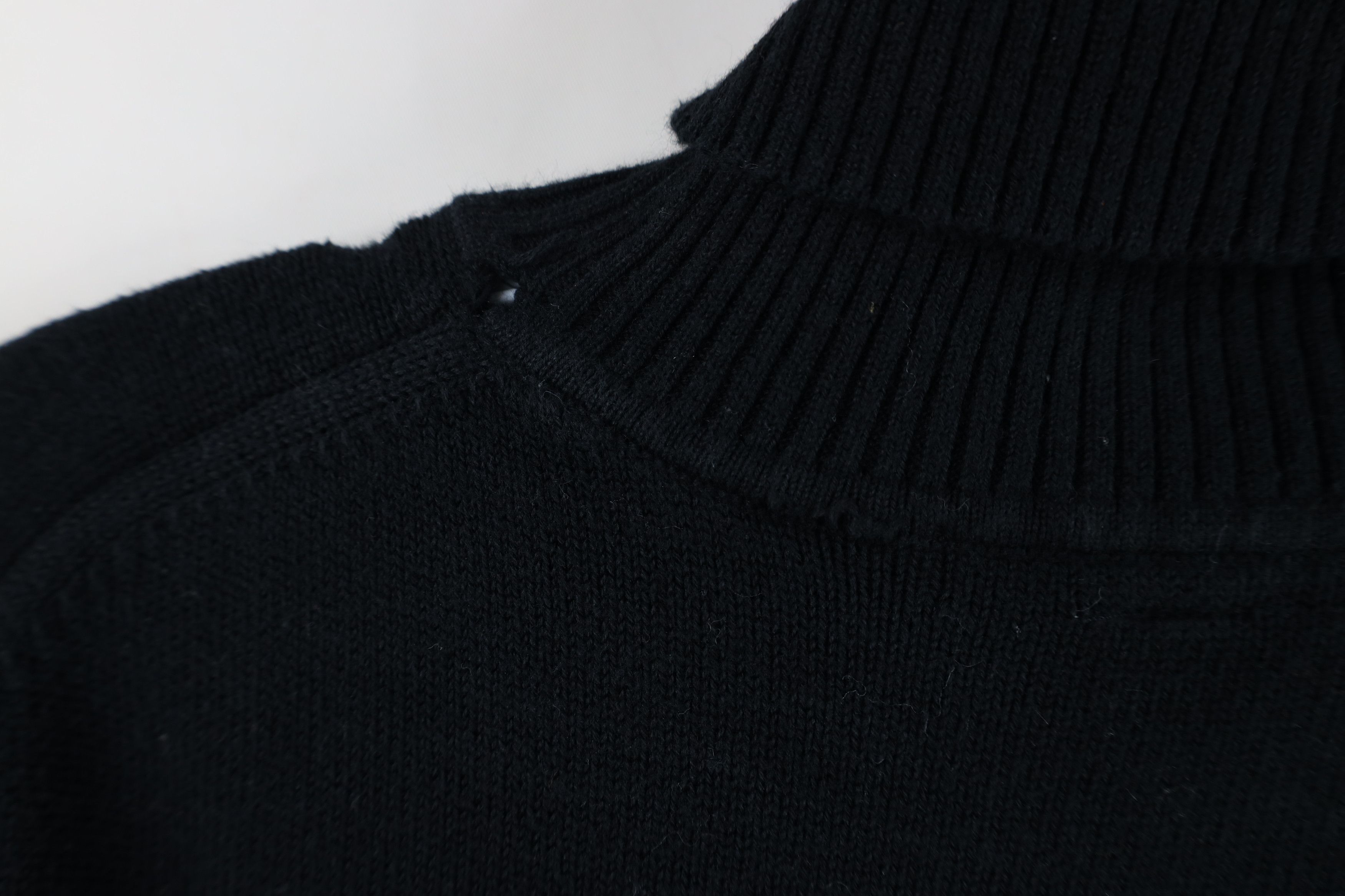 Gap Vintage Y2K Gap Blank Stretch Knit Turtleneck Sweater Black Size XL / US 12-14 / IT 48-50 - 9 Thumbnail