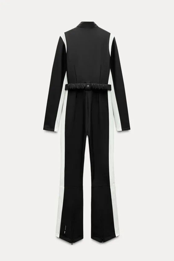 Zara Zara Ski REcco Jumpsuit Snowsuit Fleece Lined Pants Size 30" / US 8 / IT 44 - 3 Thumbnail