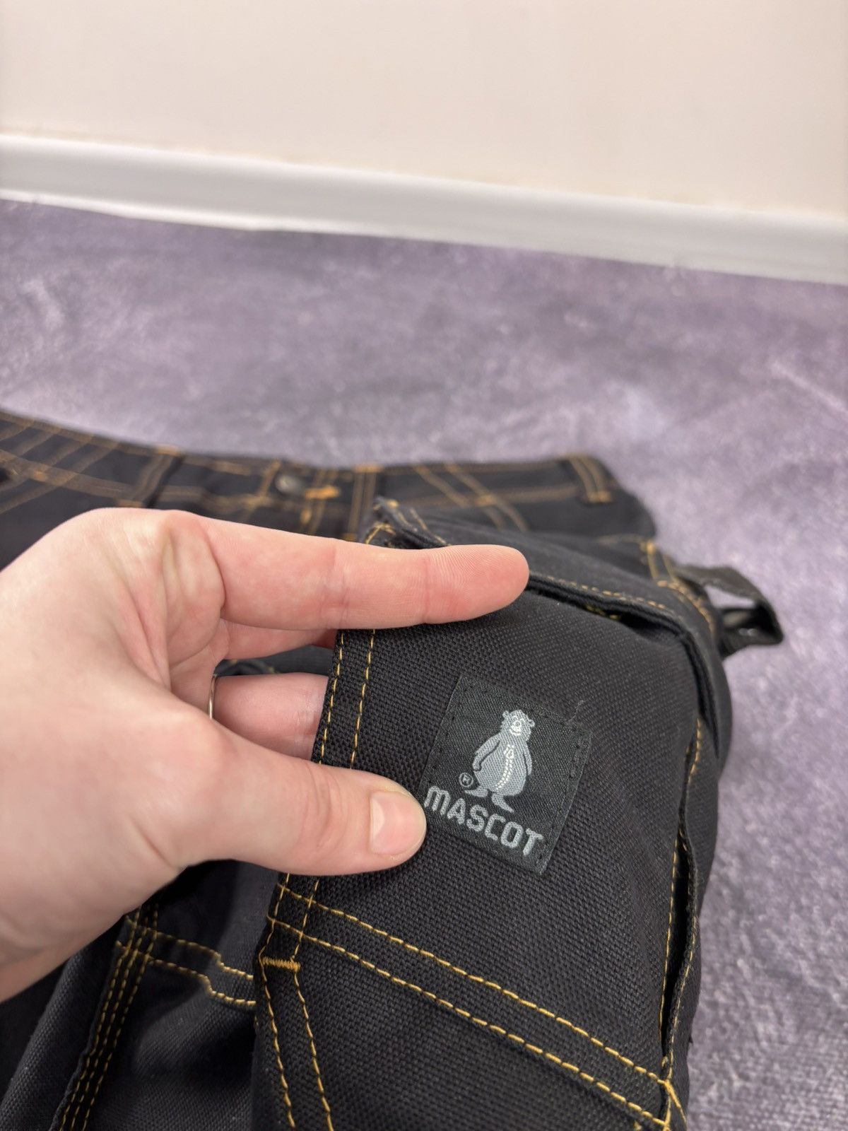 Other Mascot Men’s Black Work Utility Cargo Pants Size US 32 / EU 48 - 8 Thumbnail