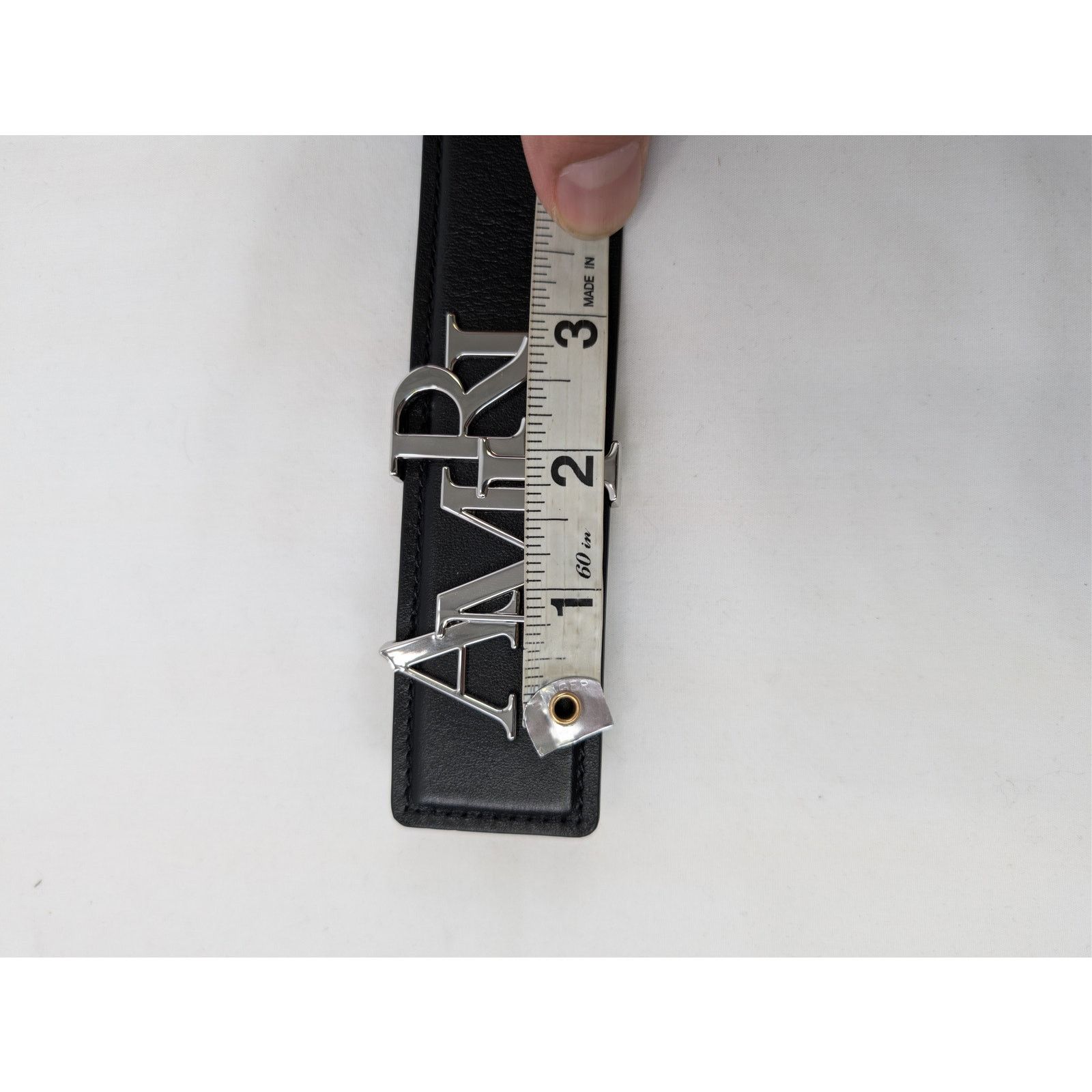 Amiri o1rshd1 Size: 85cm / 4cm Amiri Staggered Belt in Black Size 34 - 10 Thumbnail