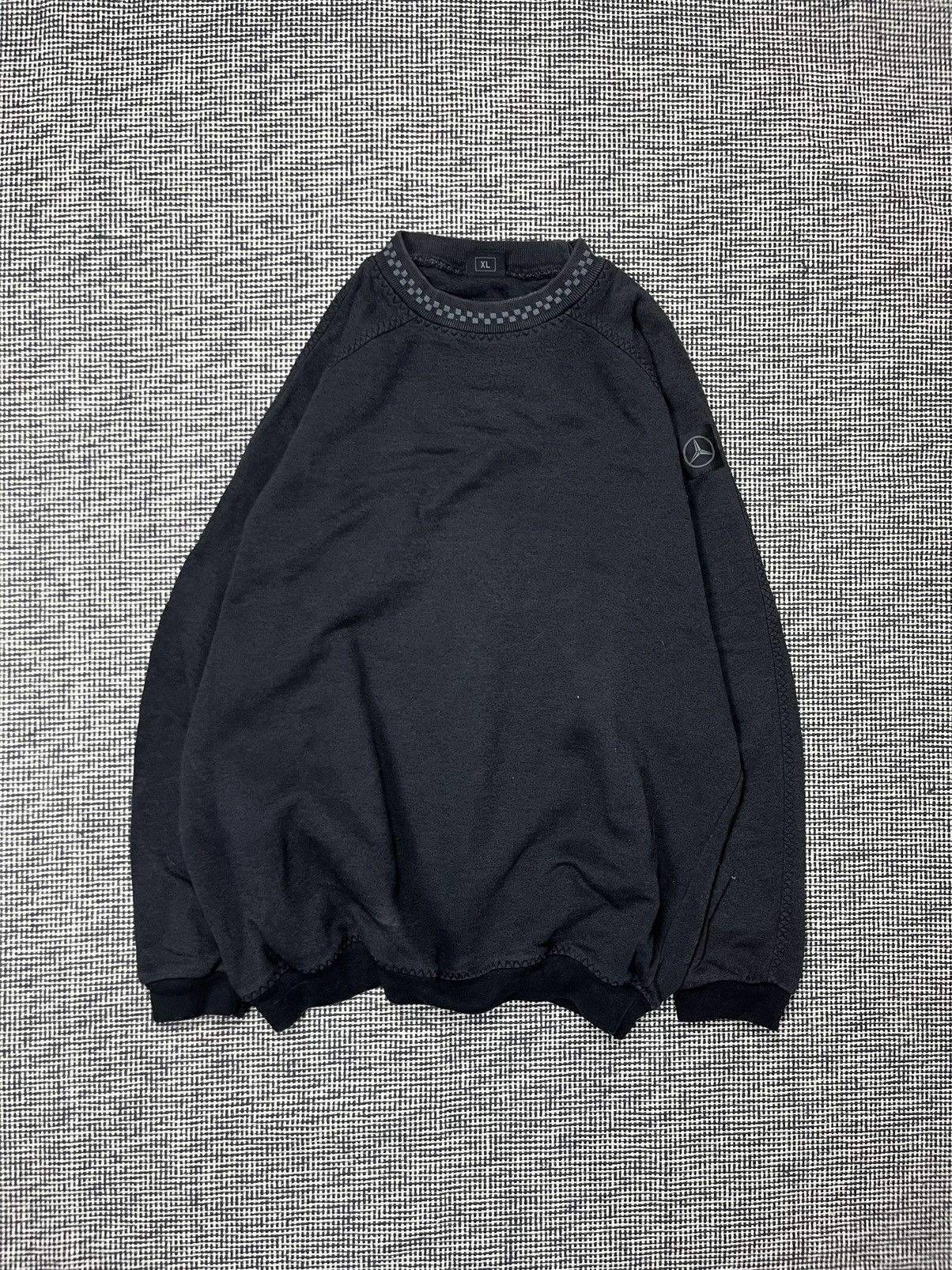 Mercedes-Benz × Vintage 1990s Mercedes Benz arm logo sweatshirt vintage boxy fit Size US XL / EU 56 / 4 - 1 Thumbnail