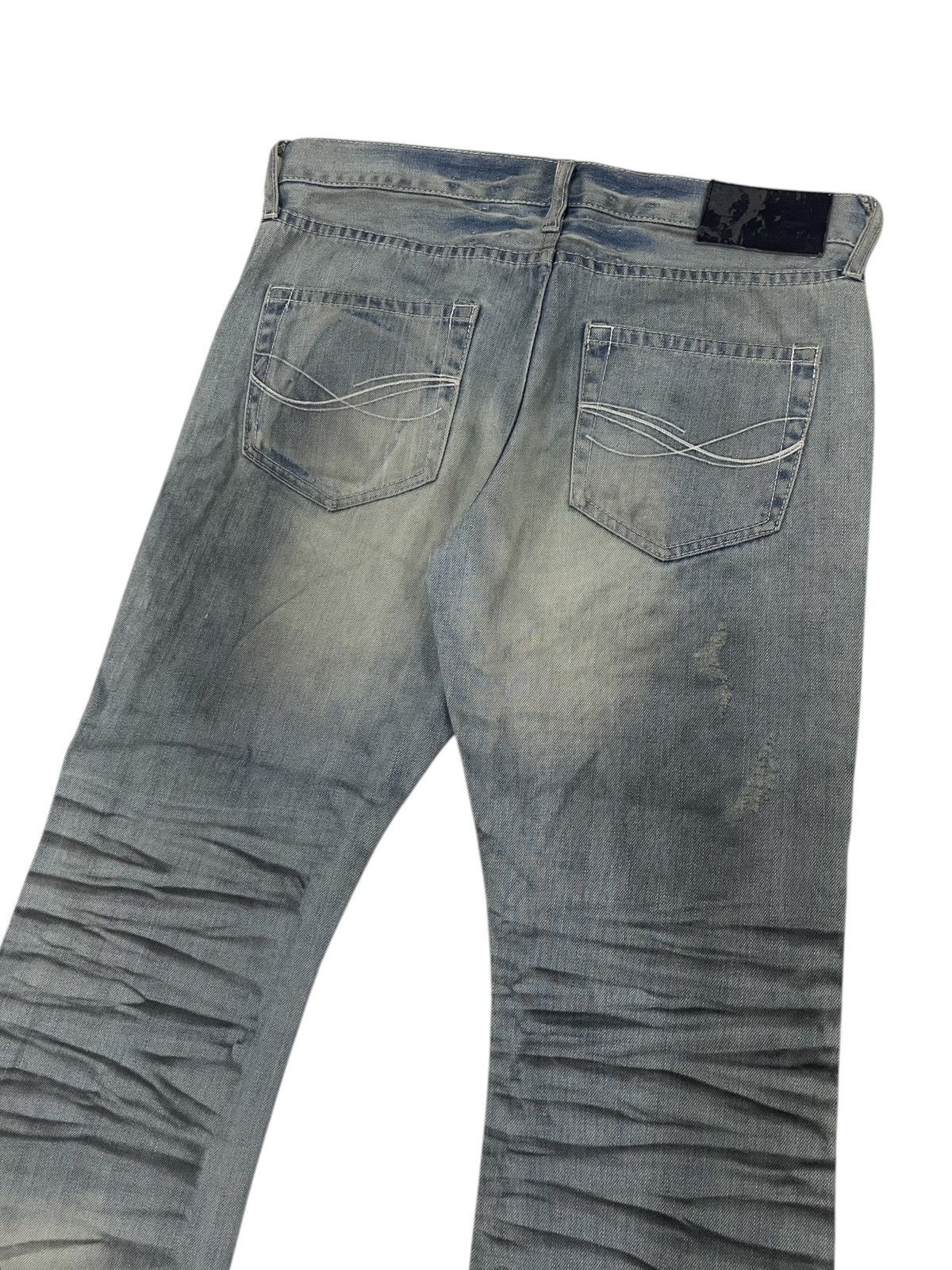 Hysteric Glamour CavariA Japan Studded Clawmarks Flare Jeans Size US 31 - 8 Thumbnail