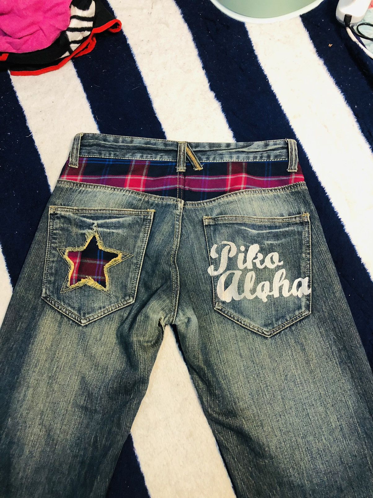 Japanese Brand × Vintage Piko aloha Jeans (1) Size US 31 - 15 Thumbnail