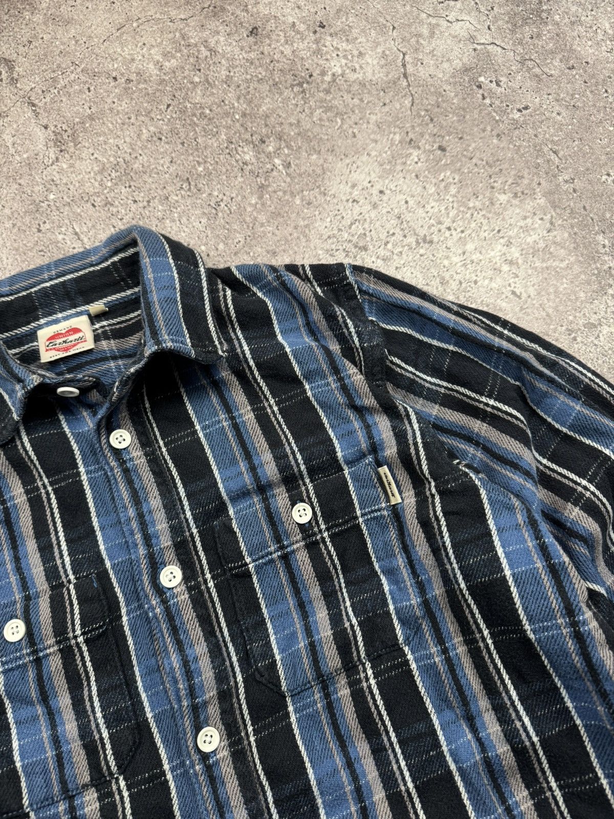 Carhartt Vintage Carhartt Flannel Striped Button Ups Shirt Y2K Size US S / EU 44-46 / 1 - 3 Thumbnail