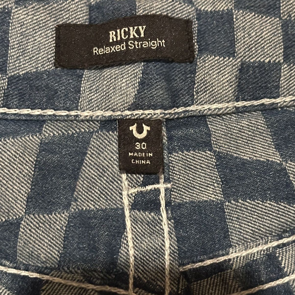 True Religion True Religion Ricky Wavy Checkered Jeans Size US 30 / EU 46 - 5 Thumbnail