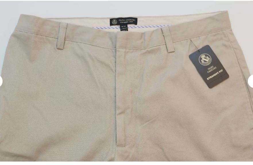 Oleg Cassini Oleg Cassini Straight 100% Cotton Men's Pants W38 L30-31 New Size US 38 / EU 54 - 2 Thumbnail