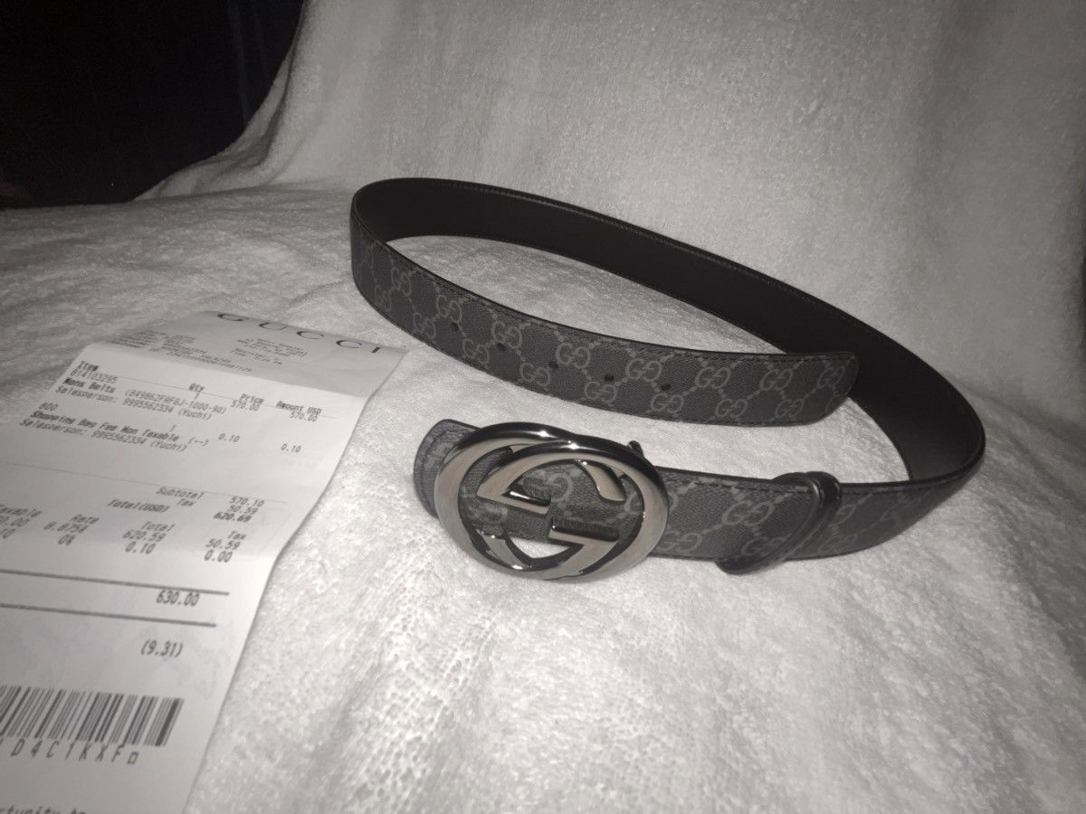 Gucci Reversible belt with Interlocking G buckle Size 30 - 1 Thumbnail